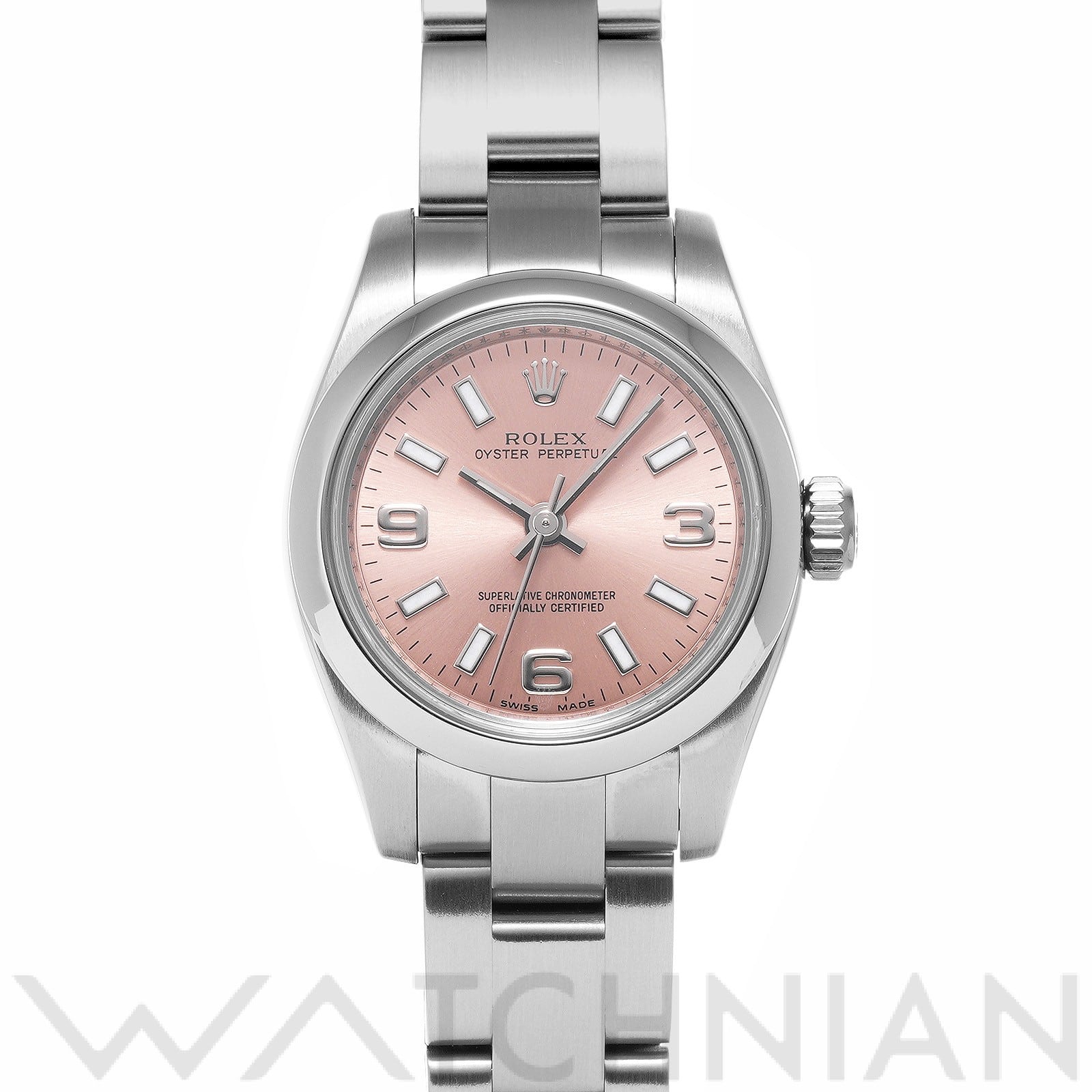 オイスターパーペチュアル 26 176200 M番(2007年頃製造) ピンク ロレックス ROLEX レディース 【中古】