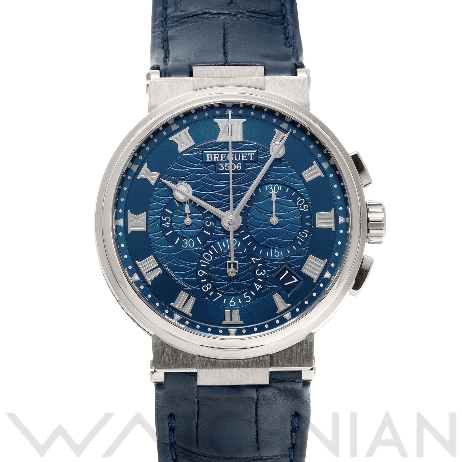 マリーン クロノグラフ 5527BB/Y2/9WV ブルー ブレゲ Breguet メンズ 【中古】