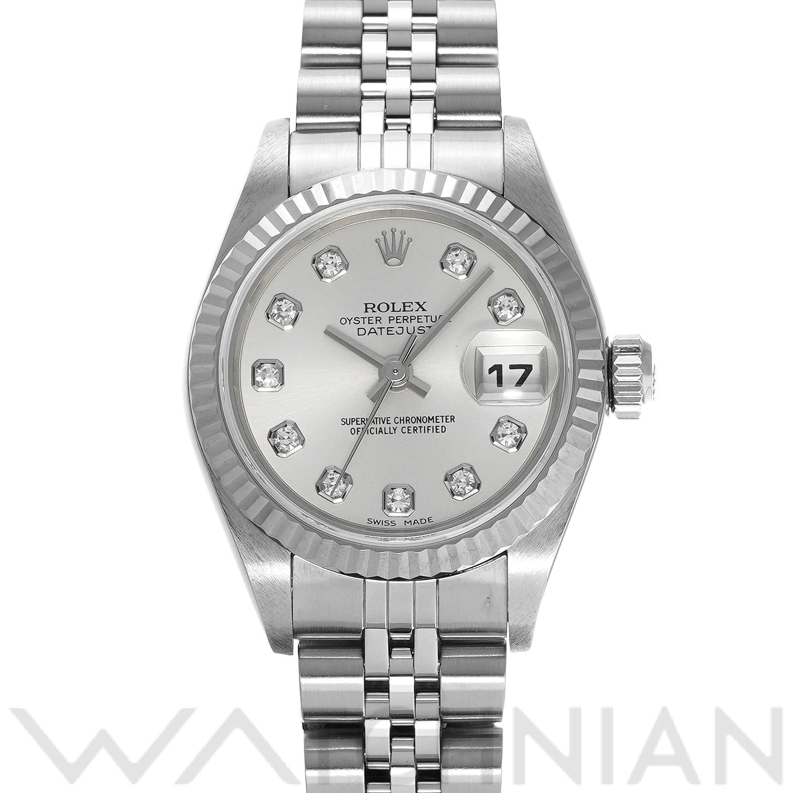 ロレックス デイトジャスト 79174G シルバー/ダイヤモンド レディース 時計 【中古】【wristwatch】