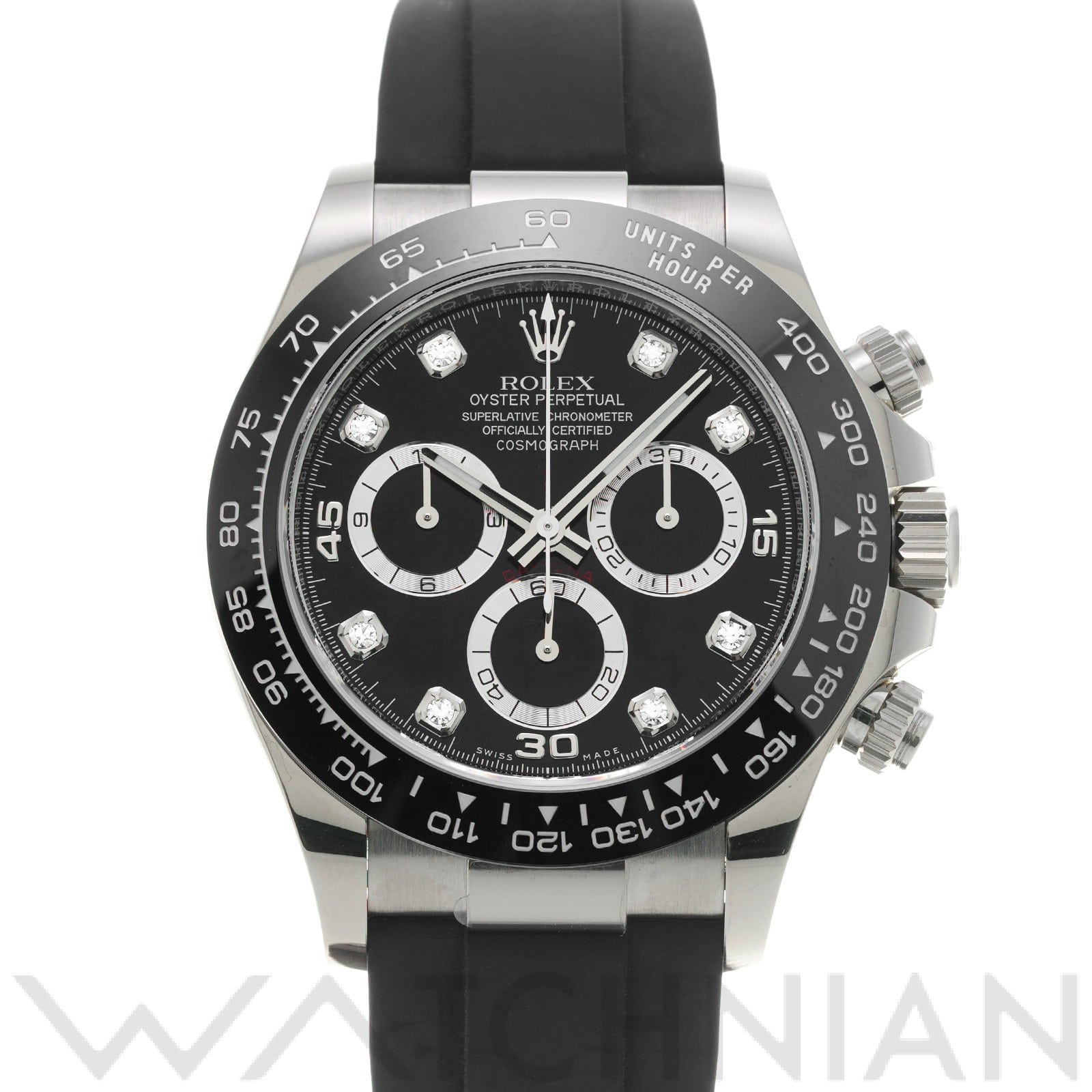 ロレックス コスモグラフ デイトナ 116519LNG ブラック/ダイヤモンド メンズ 時計 【中古】【wristwatch】