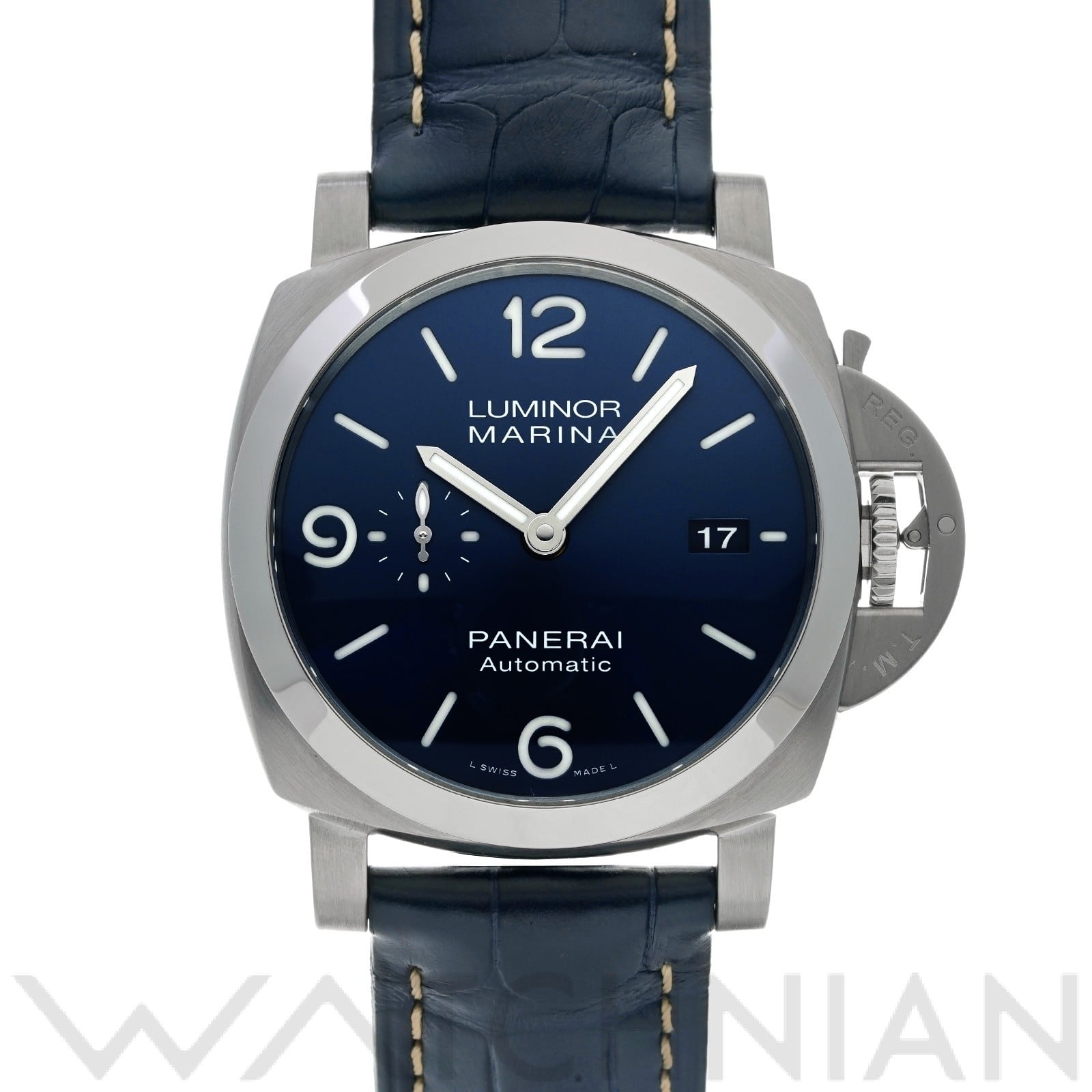 ルミノールマリーナ PAM01313 W番(2020年製造) ブルー パネライ OFFICINE PANERAI メンズ 【中古】