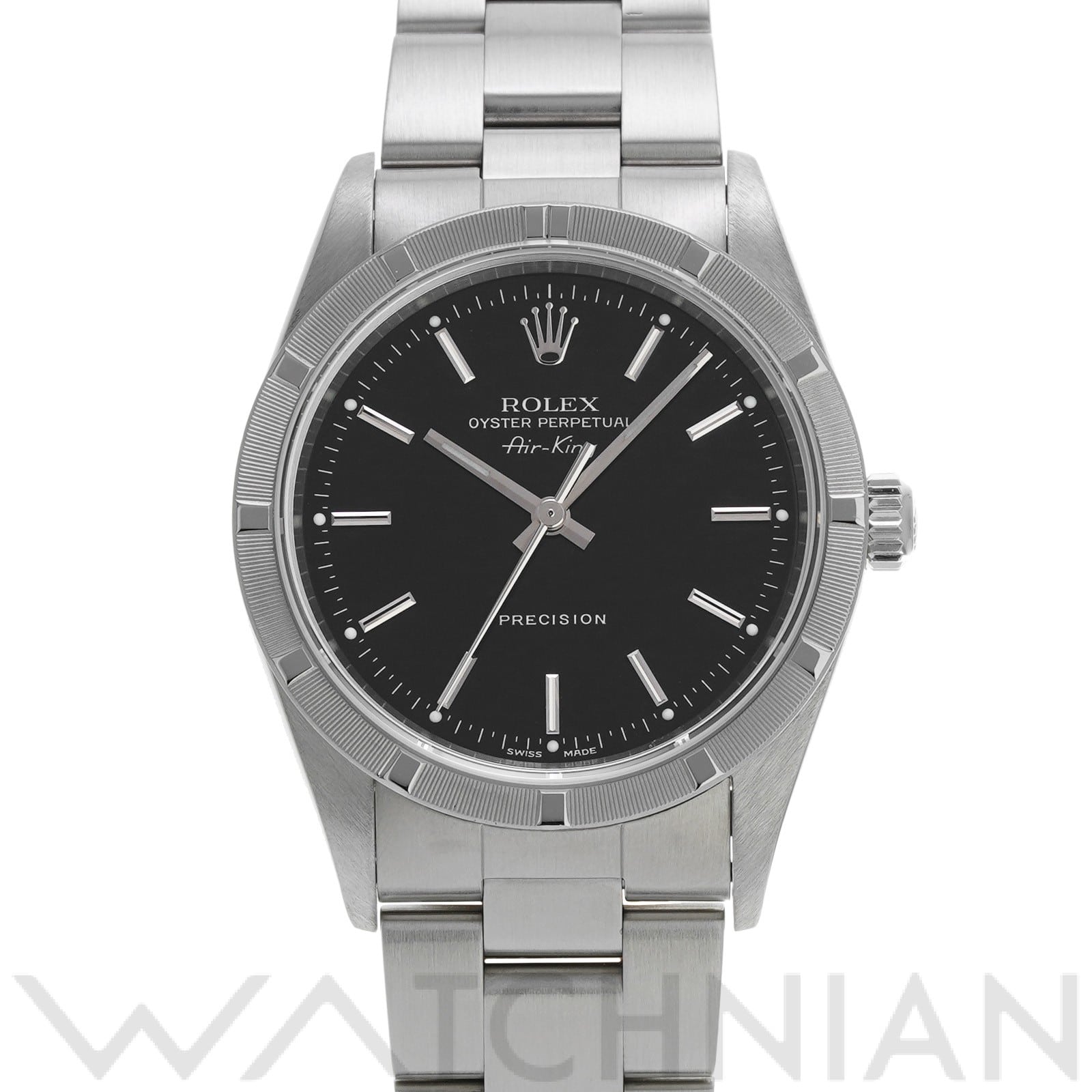 エアキング 14010M K番(2001年頃製造) ブラック ロレックス ROLEX メンズ 【中古】