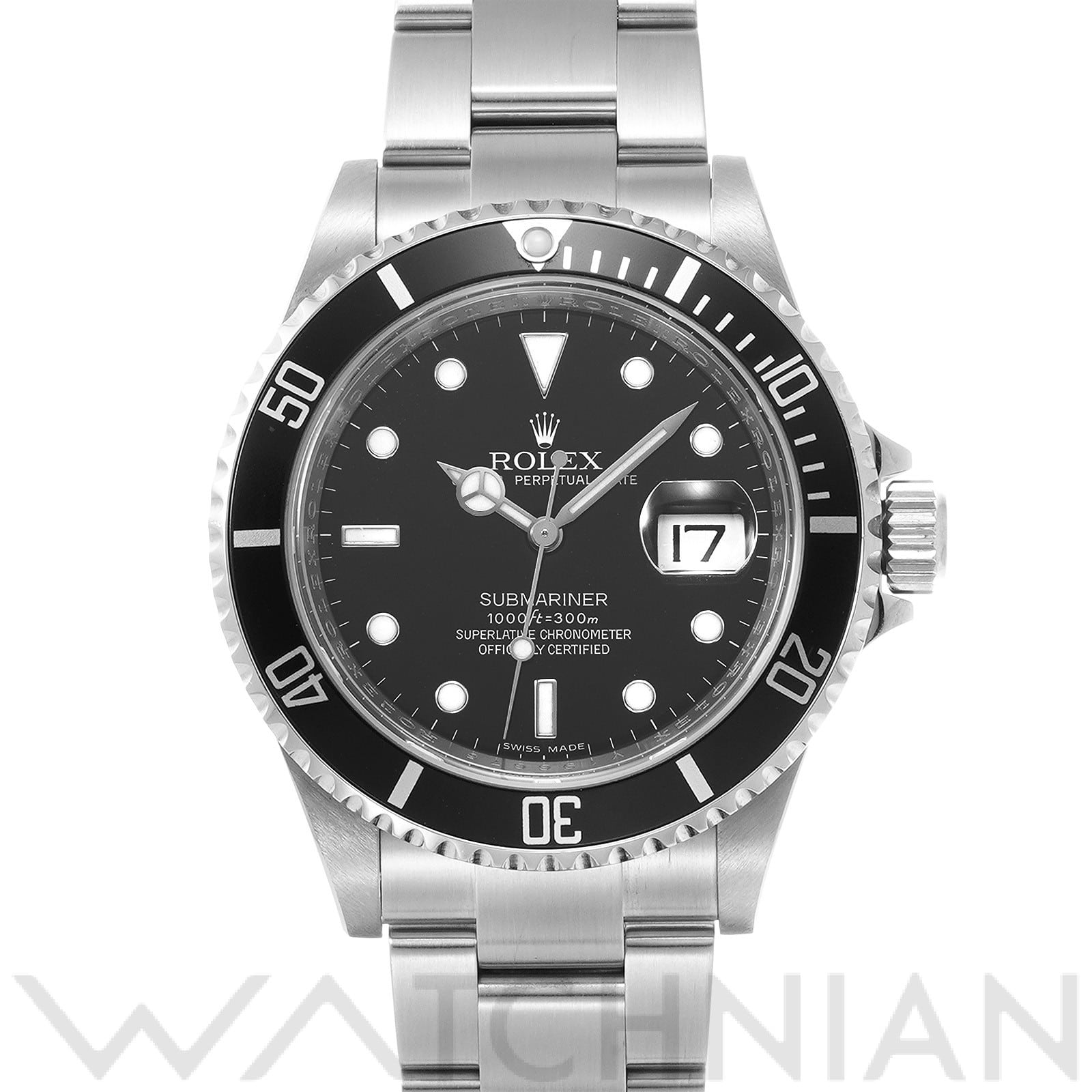 サブマリーナ デイト 16610 V番(2009年頃製造) ブラック ロレックス ROLEX メンズ 【中古】