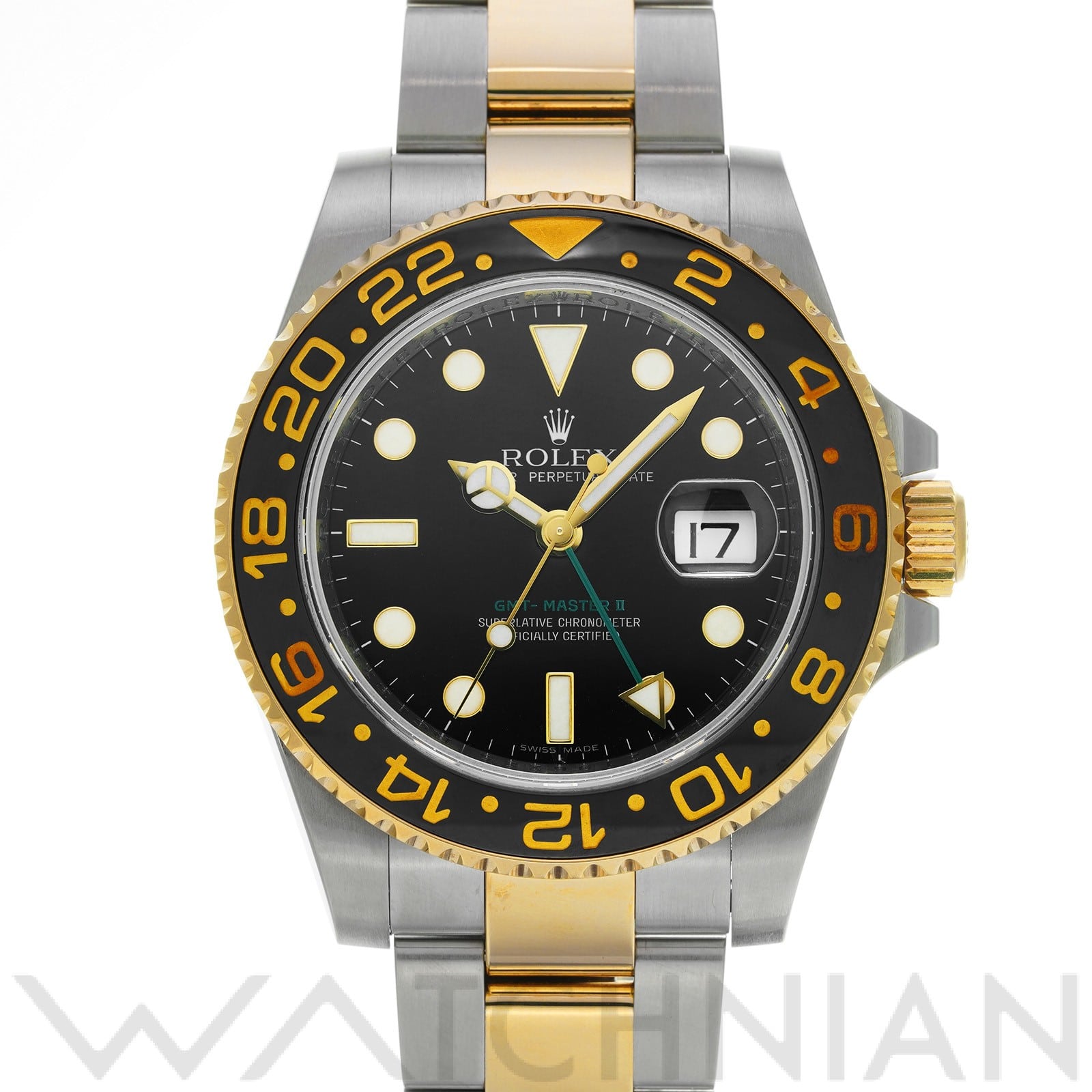 ロレックス GMTマスターII 116713LN ブラック メンズ 時計 【中古】【wristwatch】