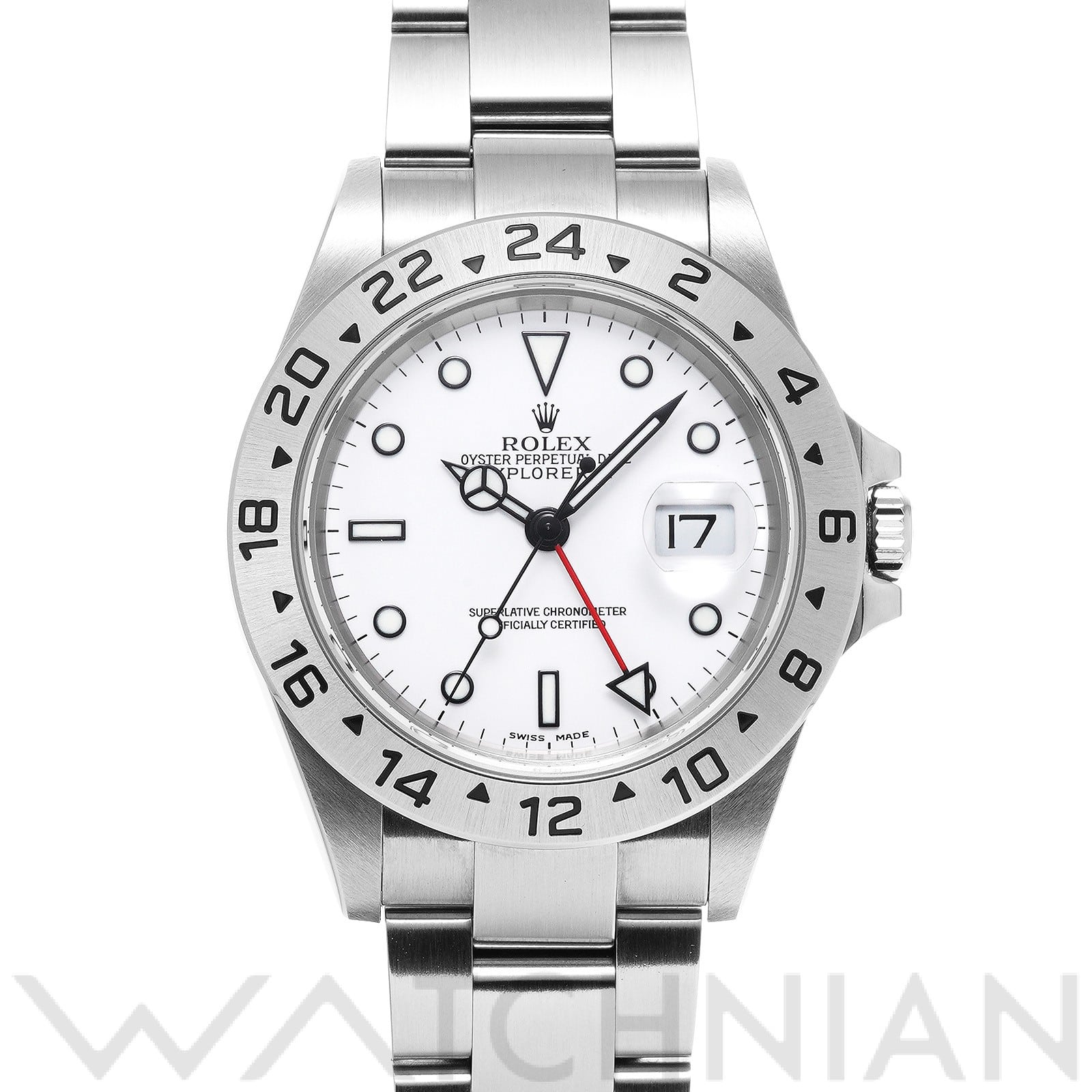 ロレックス エクスプローラーII 16570 ホワイト メンズ 時計 【中古】【wristwatch】