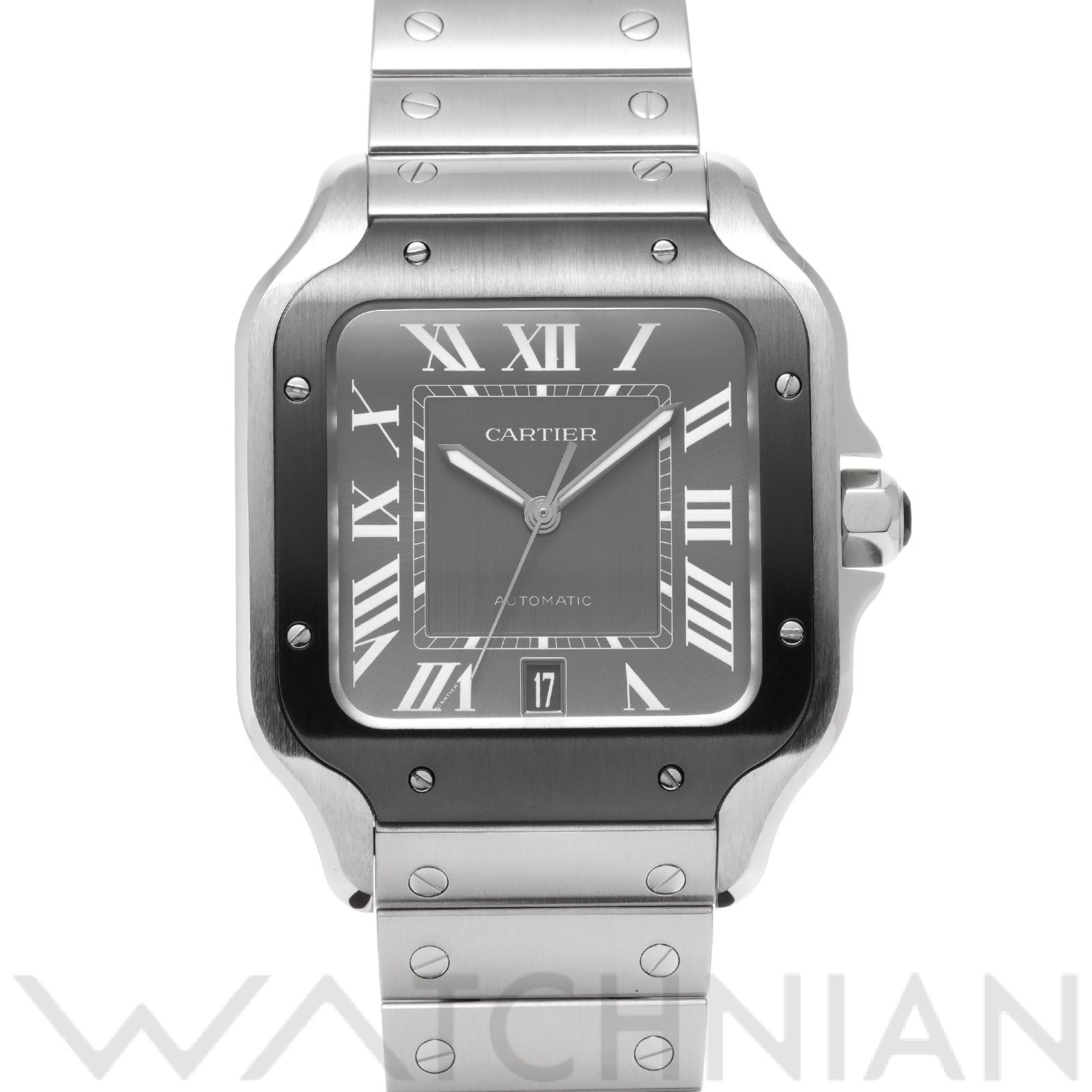 カルティエ / CARTIER サントス ドゥ カルティエ LM WSSA0037 グレー メンズ 時計 【中古】【wristwatch】