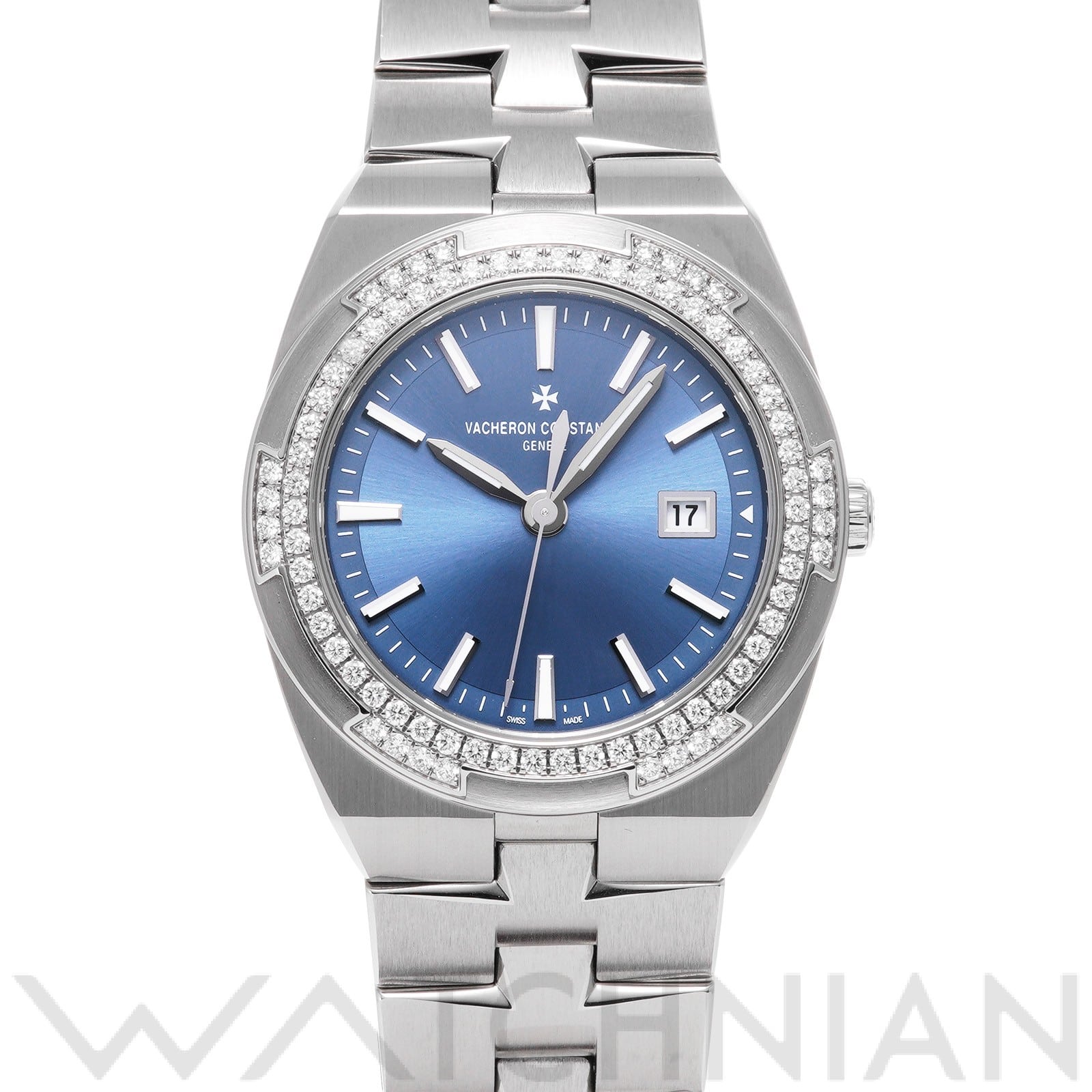 ヴァシュロン コンスタンタン / VACHERON CONSTANTIN オーバーシーズ クォーツ 1205V/100A-B590 デニムブルー レディース 時計 【中古】【wristwatch】