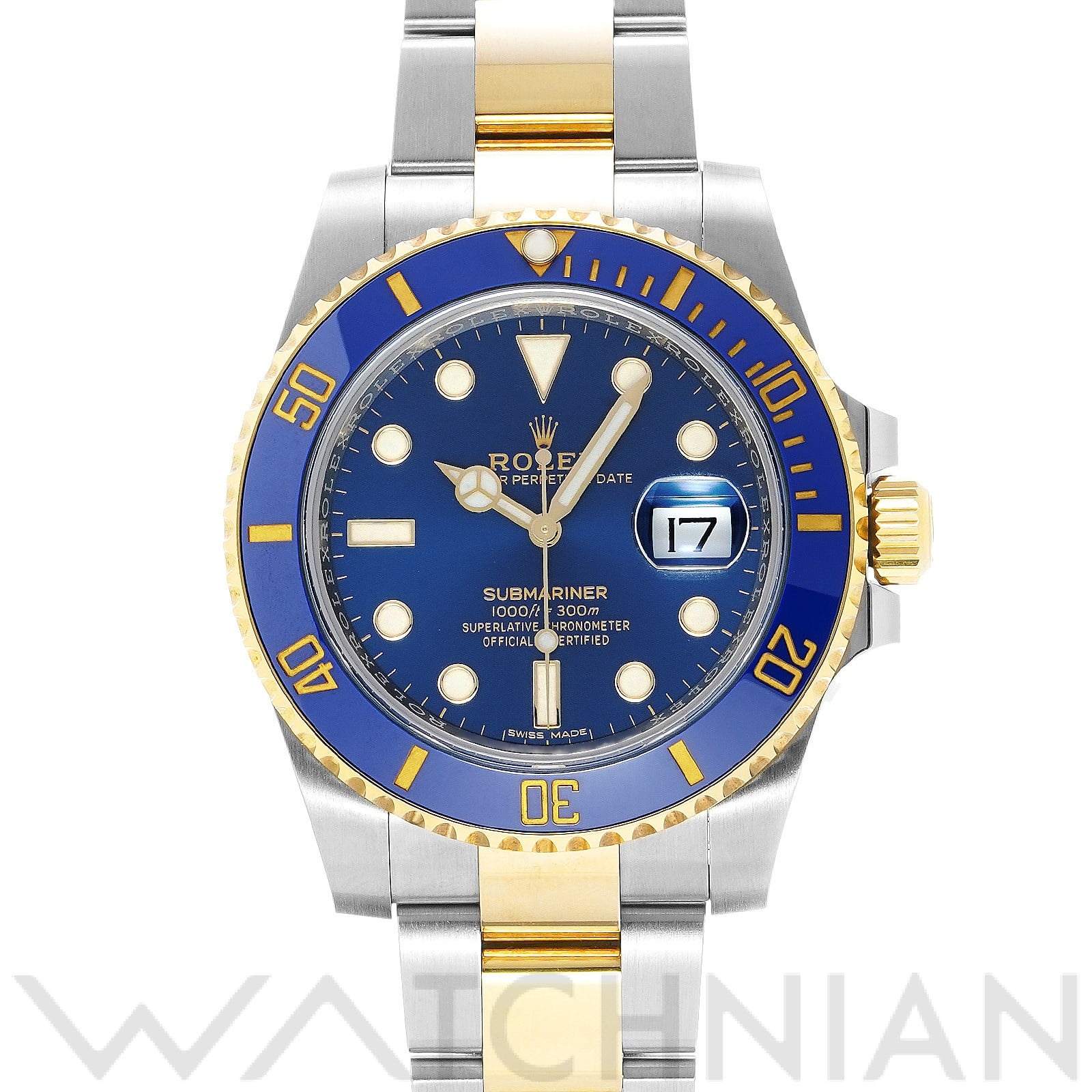 サブマリーナ デイト 116613LB ランダムシリアル ブルー ロレックス ROLEX メンズ 【中古】