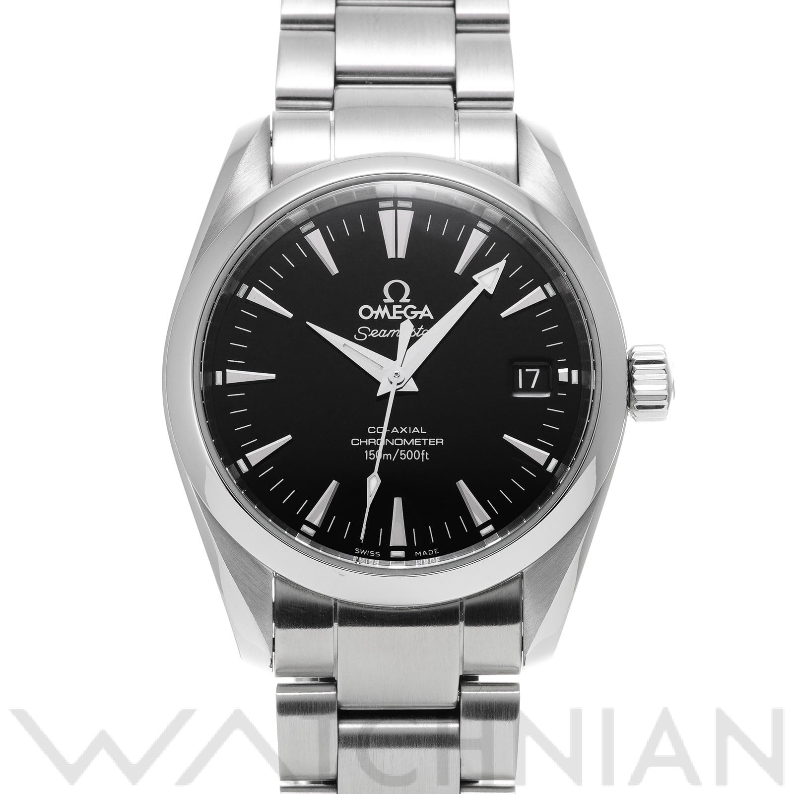 オメガ / OMEGA シーマスター アクアテラ コーアクシャル ミッドサイズ 2504.50 ブラック メンズ 時計 【中古】【wristwatch】