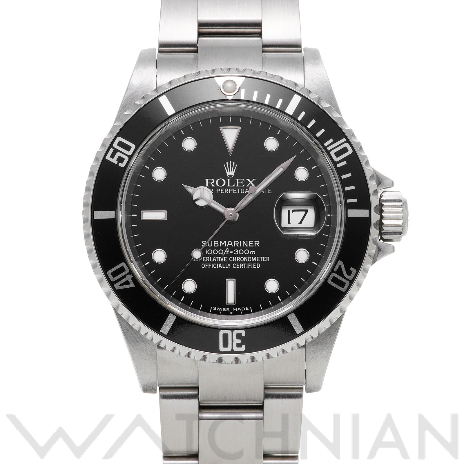 サブマリーナ デイト 16610 Z番(2007年頃製造) ブラック ロレックス ROLEX メンズ 【中古】