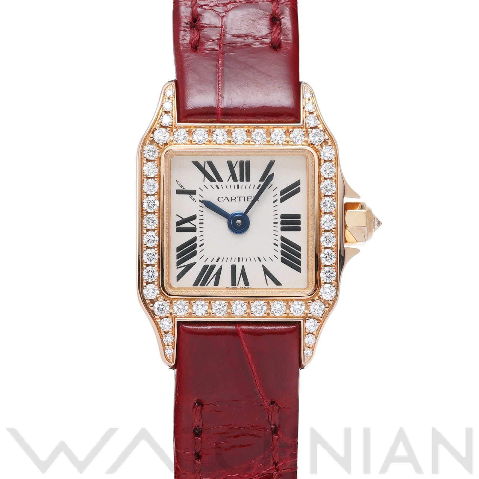 サントス ドゥモワゼル ミニ WF902004 シルバー カルティエ CARTIER レディース 【中古】