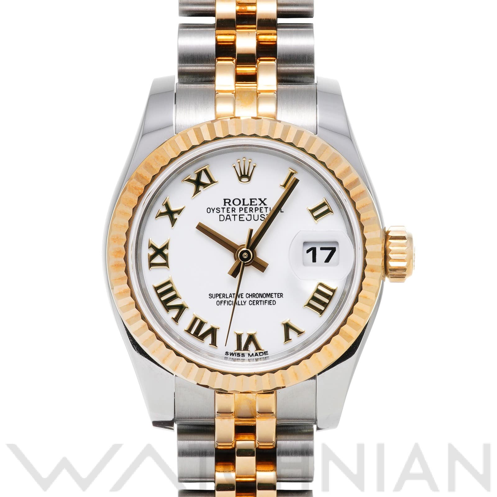 ロレックス レディ デイトジャスト 26 179173 ホワイト レディース 時計 【中古】【wristwatch】