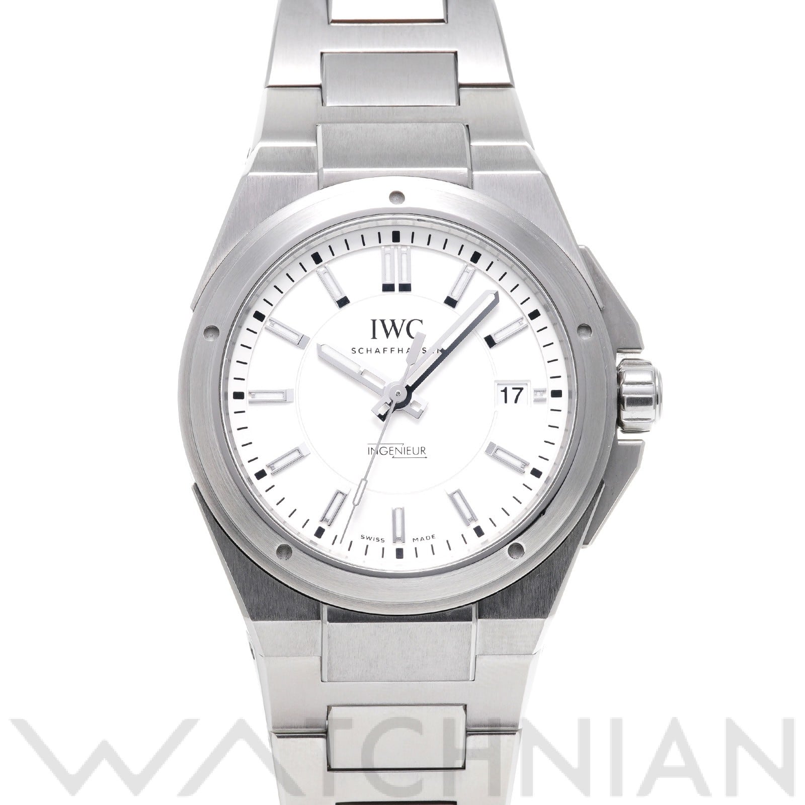 IWC インヂュニア オートマティック IW323904 シルバーメッキ メンズ 時計 【中古】【wristwatch】