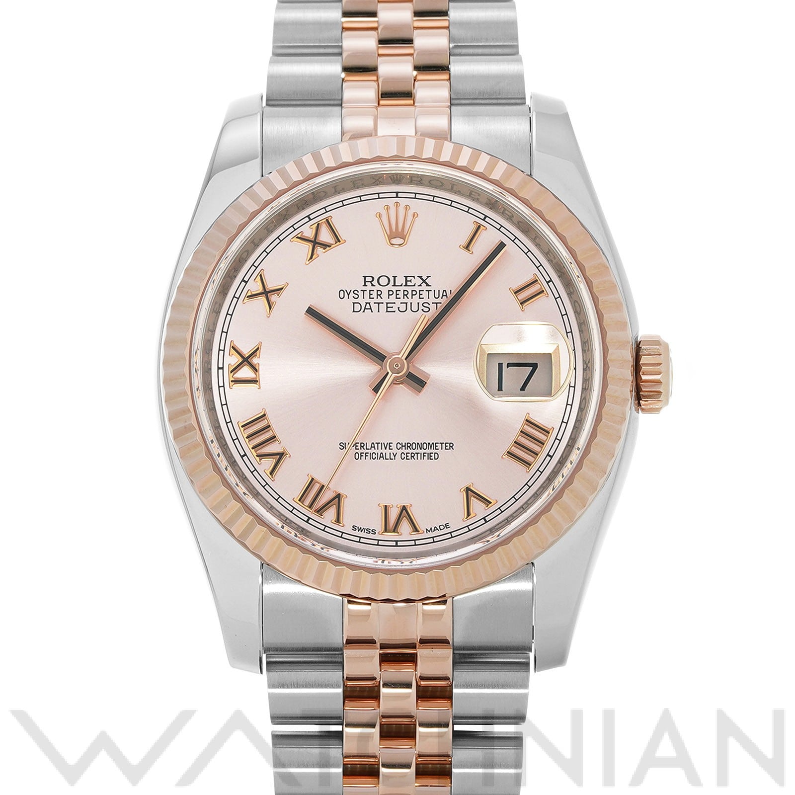 ロレックス デイトジャスト 36 116231 ピンク メンズ 時計 【中古】【wristwatch】