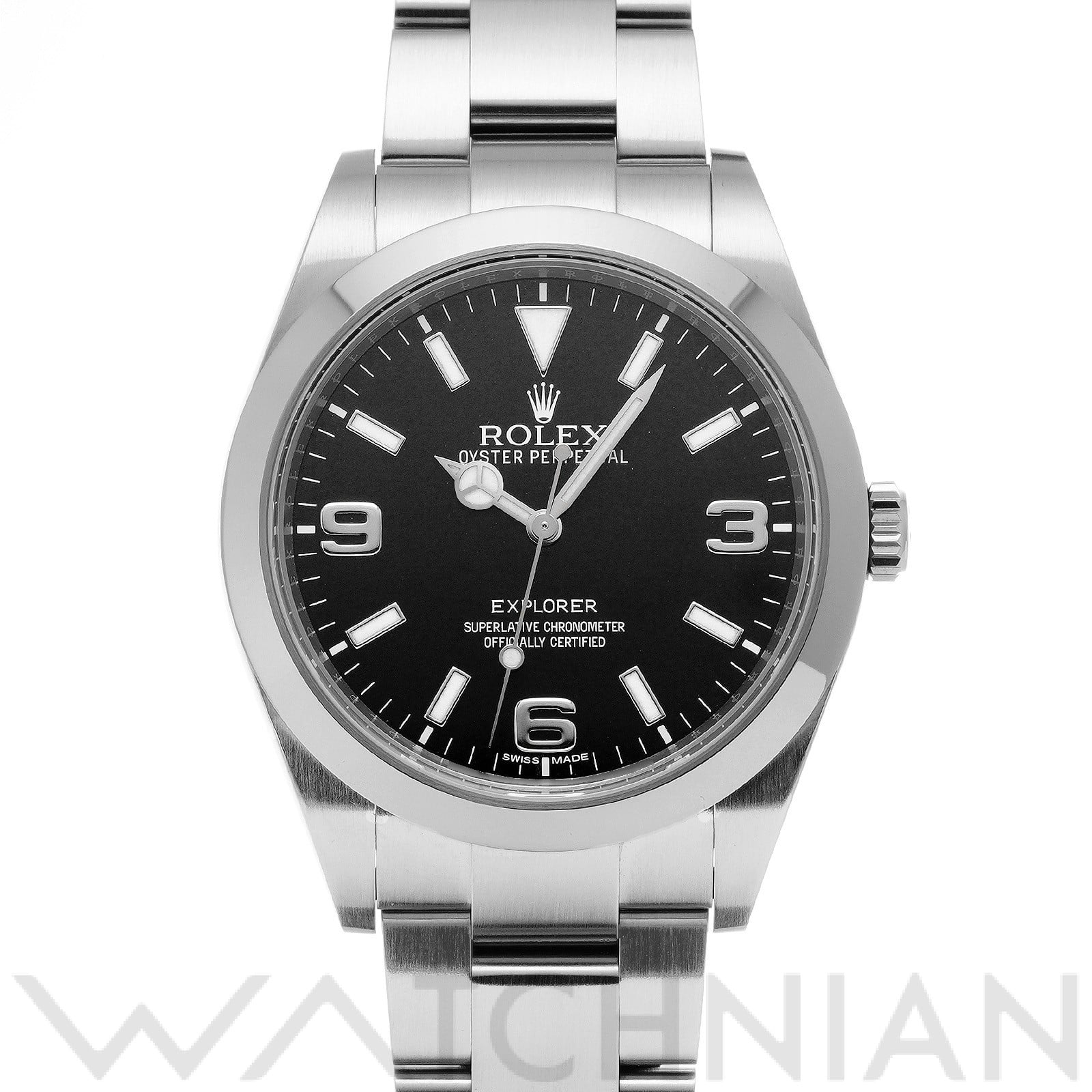 ロレックス エクスプローラー 214270 ブラック メンズ 時計 【中古】【wristwatch】