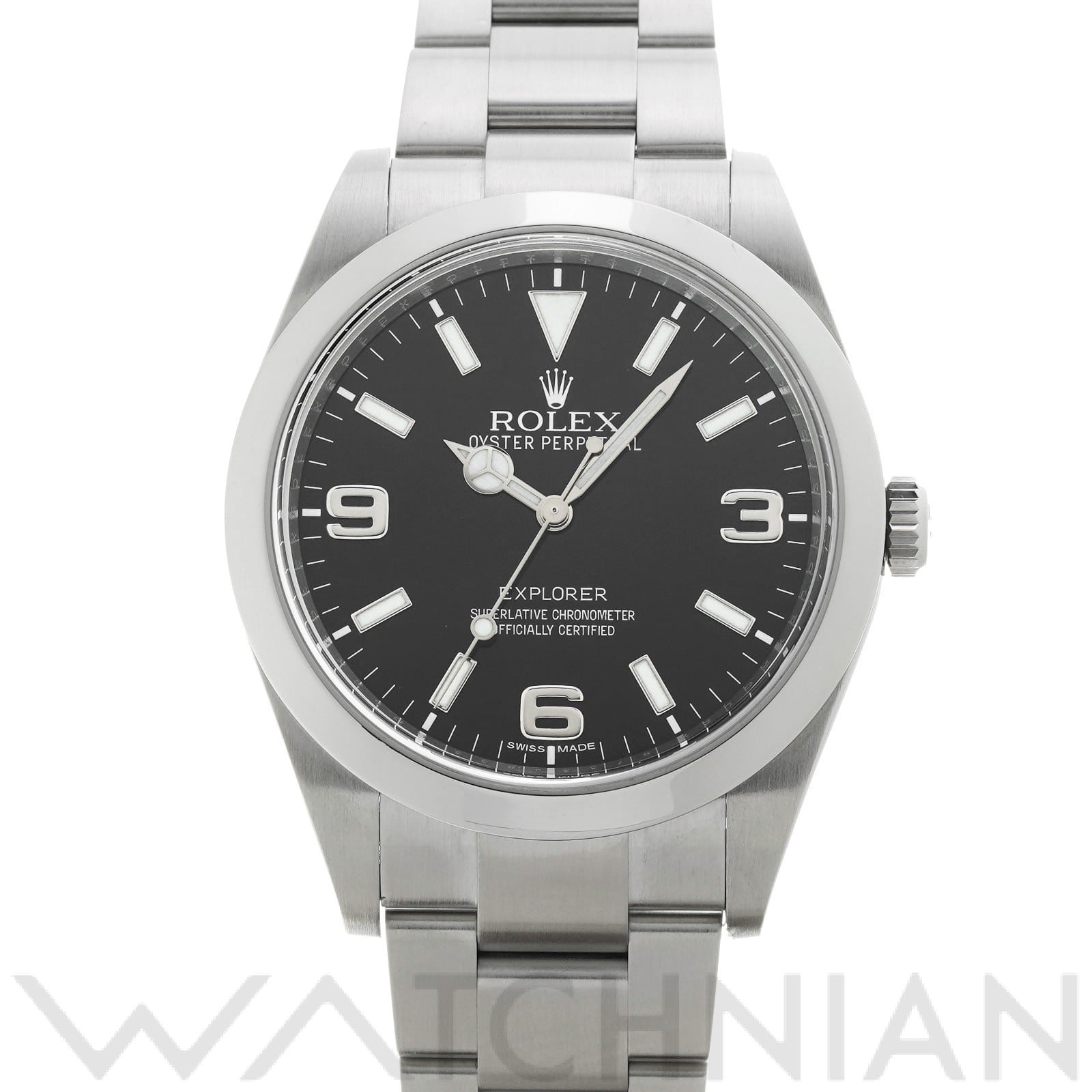 ロレックス エクスプローラー 214270 ブラック メンズ 時計 【中古】【wristwatch】