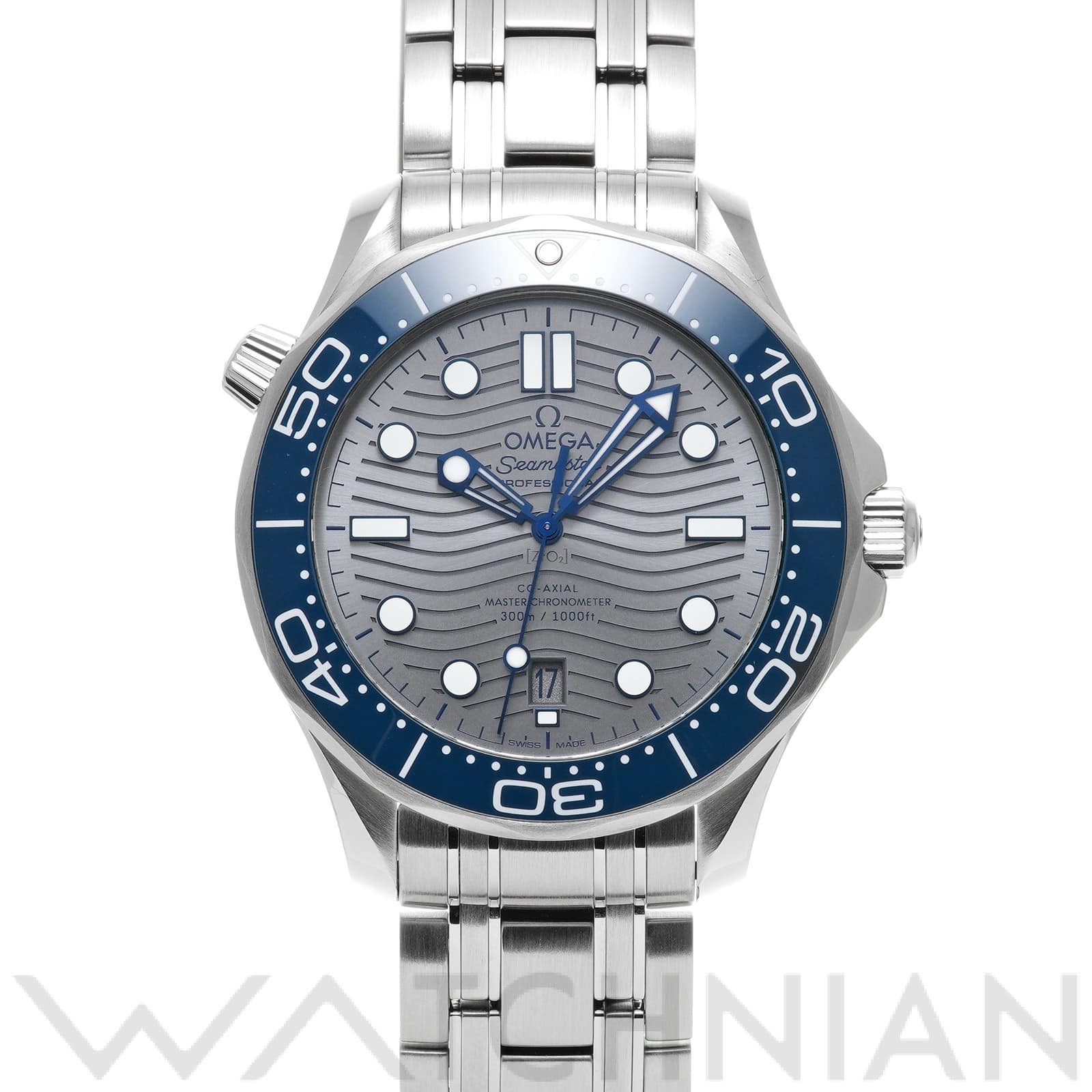 オメガ / OMEGA シーマスター ダイバー300 コーアクシャル マスタークロノメーター 210.30.42.20.06.001 グレー メンズ 時計 【中古】【wristwatch】