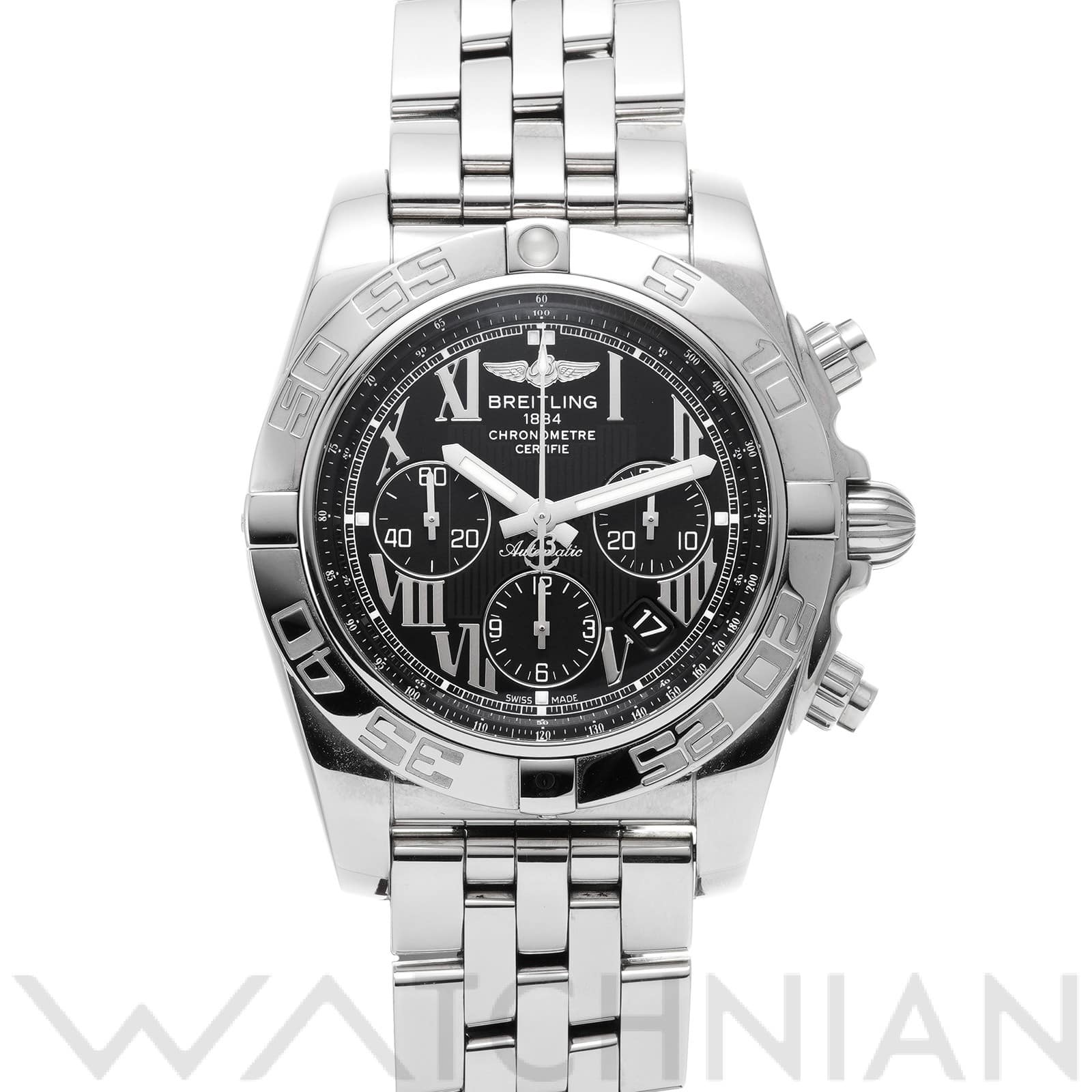 ブライトリング / BREITLING クロノマット 44 A011B56PA ブラック メンズ 時計 【中古】【wristwatch】