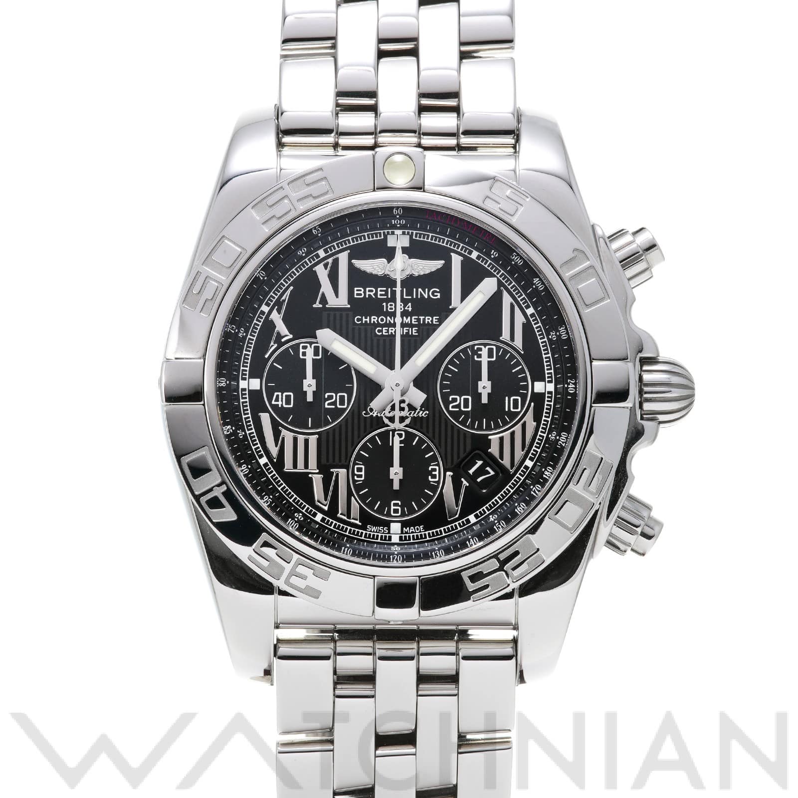 ブライトリング / BREITLING クロノマット 44 A011B56PA ブラック メンズ 時計 【中古】【wristwatch】