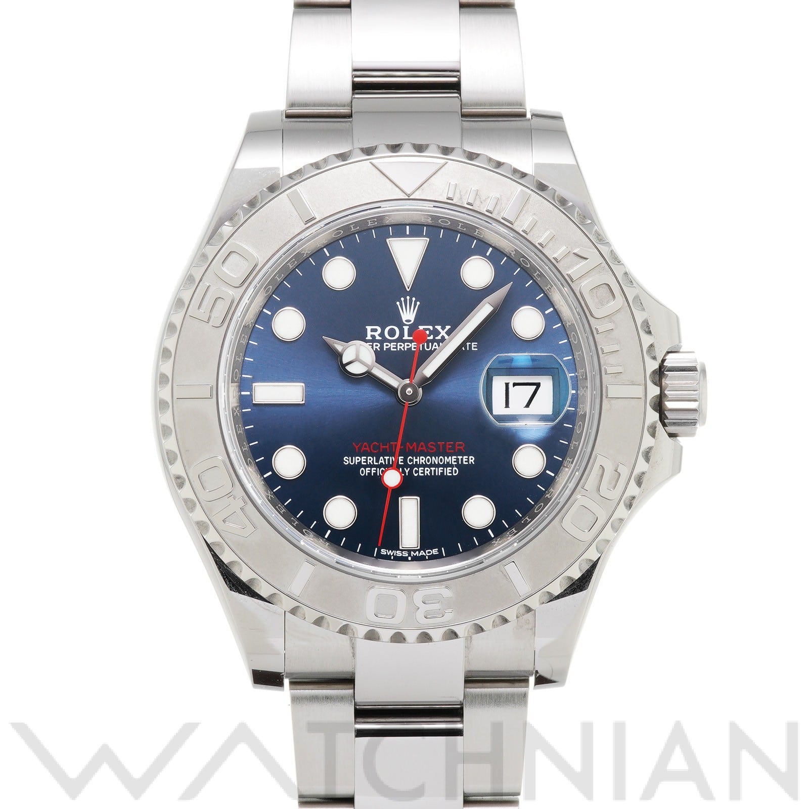 ヨットマスター 40 116622 ランダムシリアル ブルー ロレックス ROLEX メンズ 【中古】