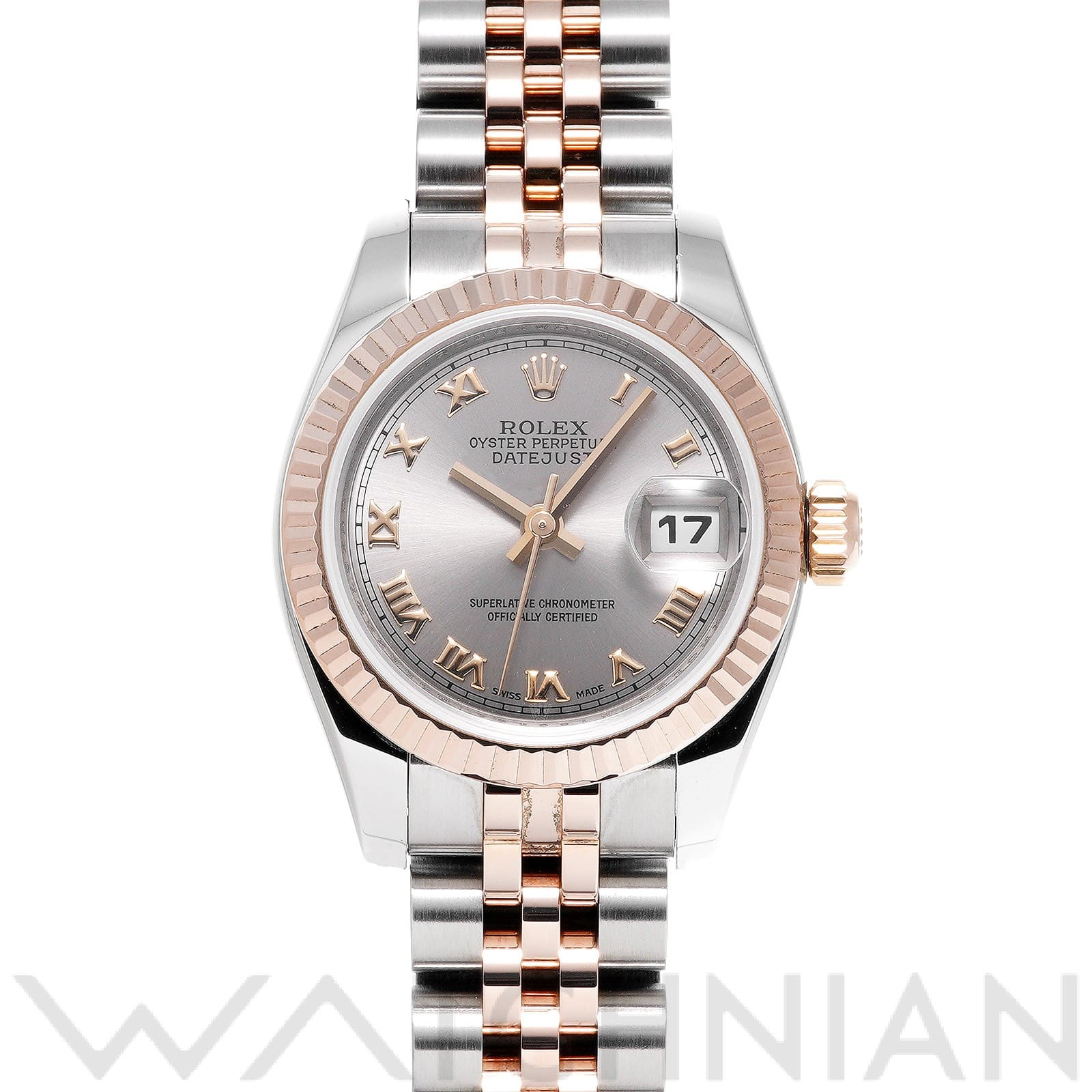 ロレックス レディ デイトジャスト 26 179171 グレー レディース 時計 【中古】【wristwatch】