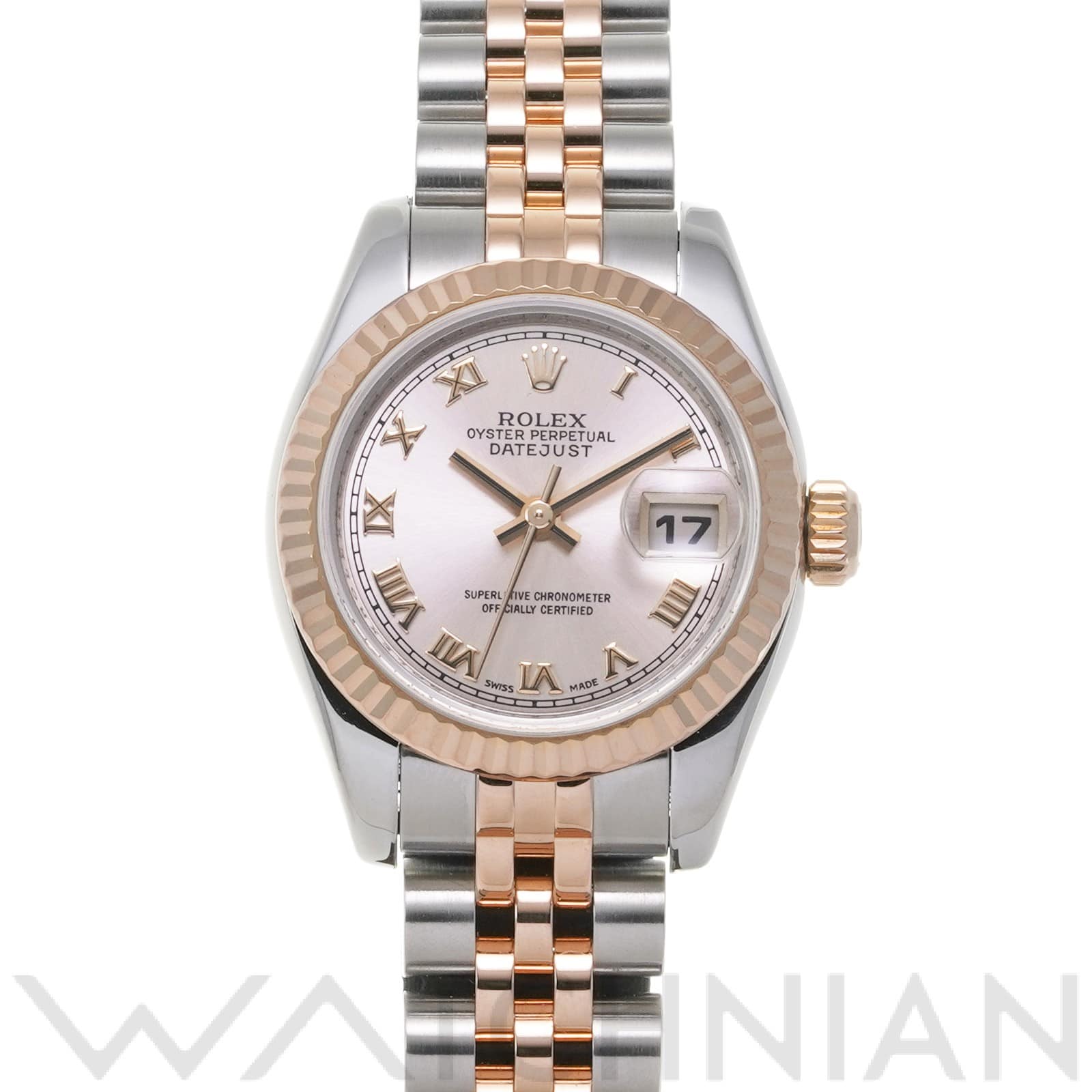 ロレックス レディ デイトジャスト 26 179171 ピンク レディース 時計 【中古】【wristwatch】