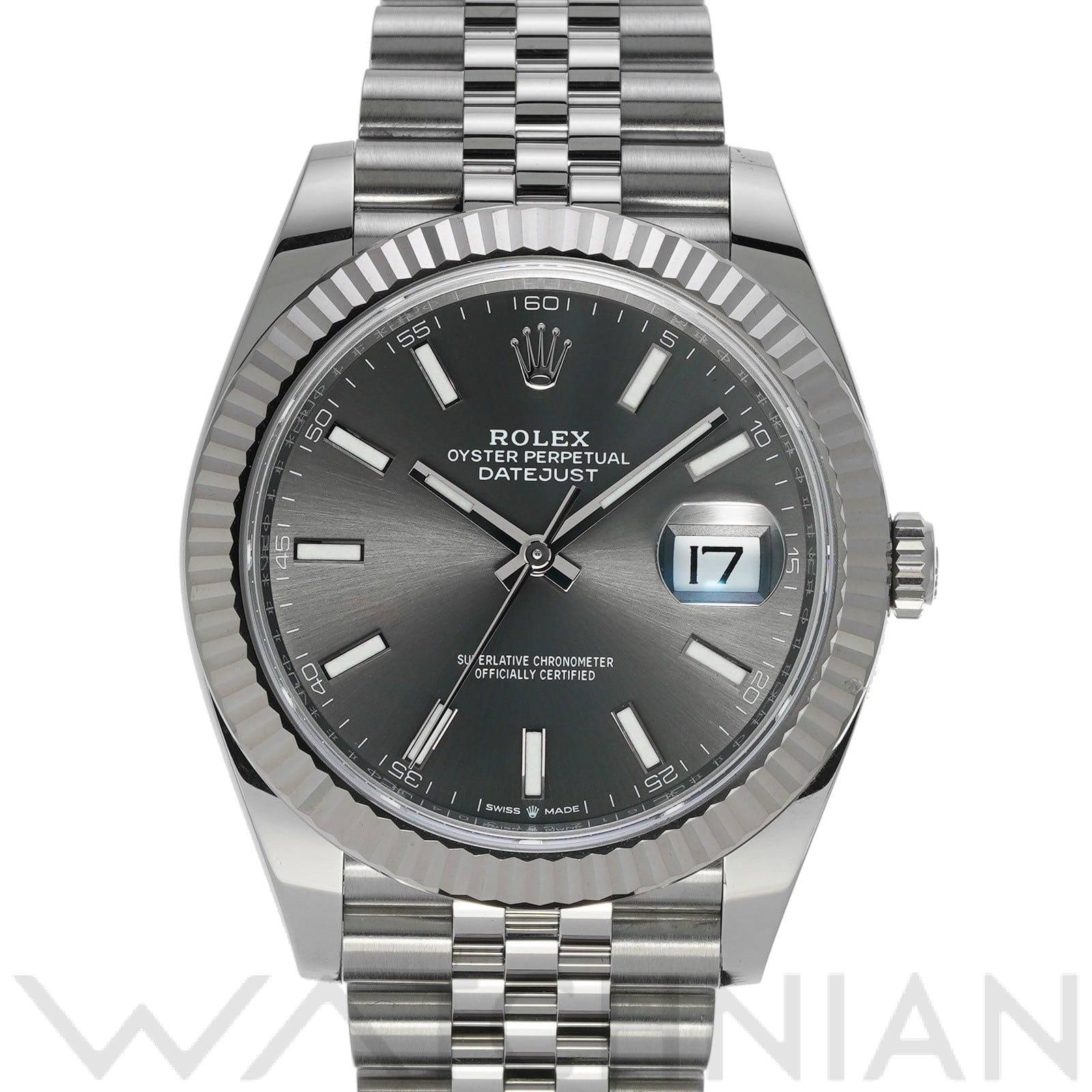 ロレックス デイトジャスト 41 126334 スレート メンズ 時計 【中古】【wristwatch】