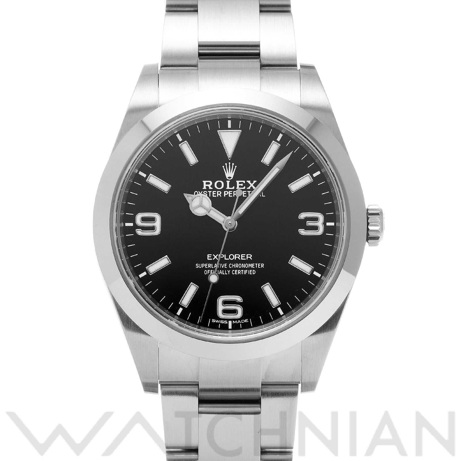 ロレックス エクスプローラー 214270 ブラック メンズ 時計 【中古】【wristwatch】