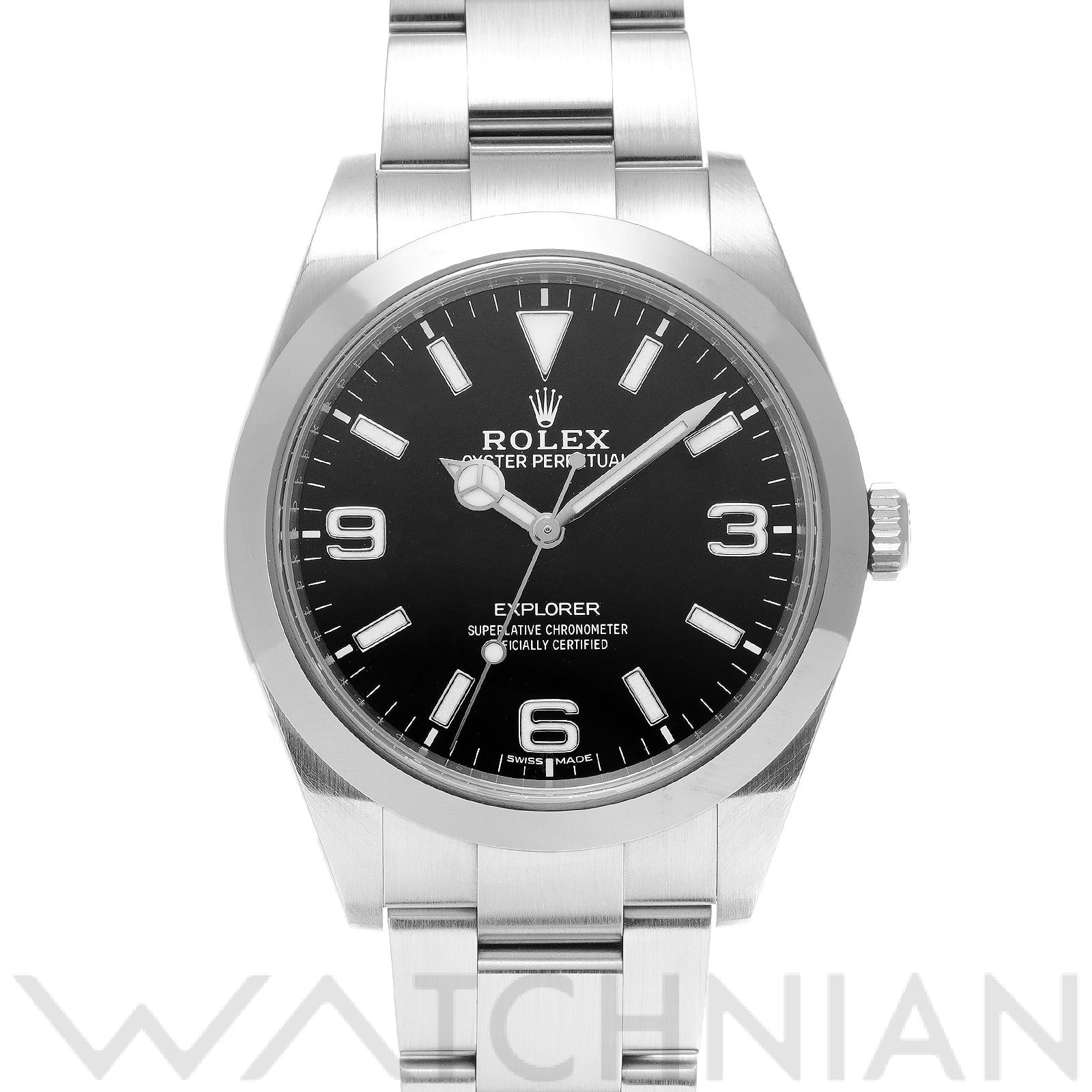 ロレックス エクスプローラー 214270 ブラック メンズ 時計 【中古】【wristwatch】