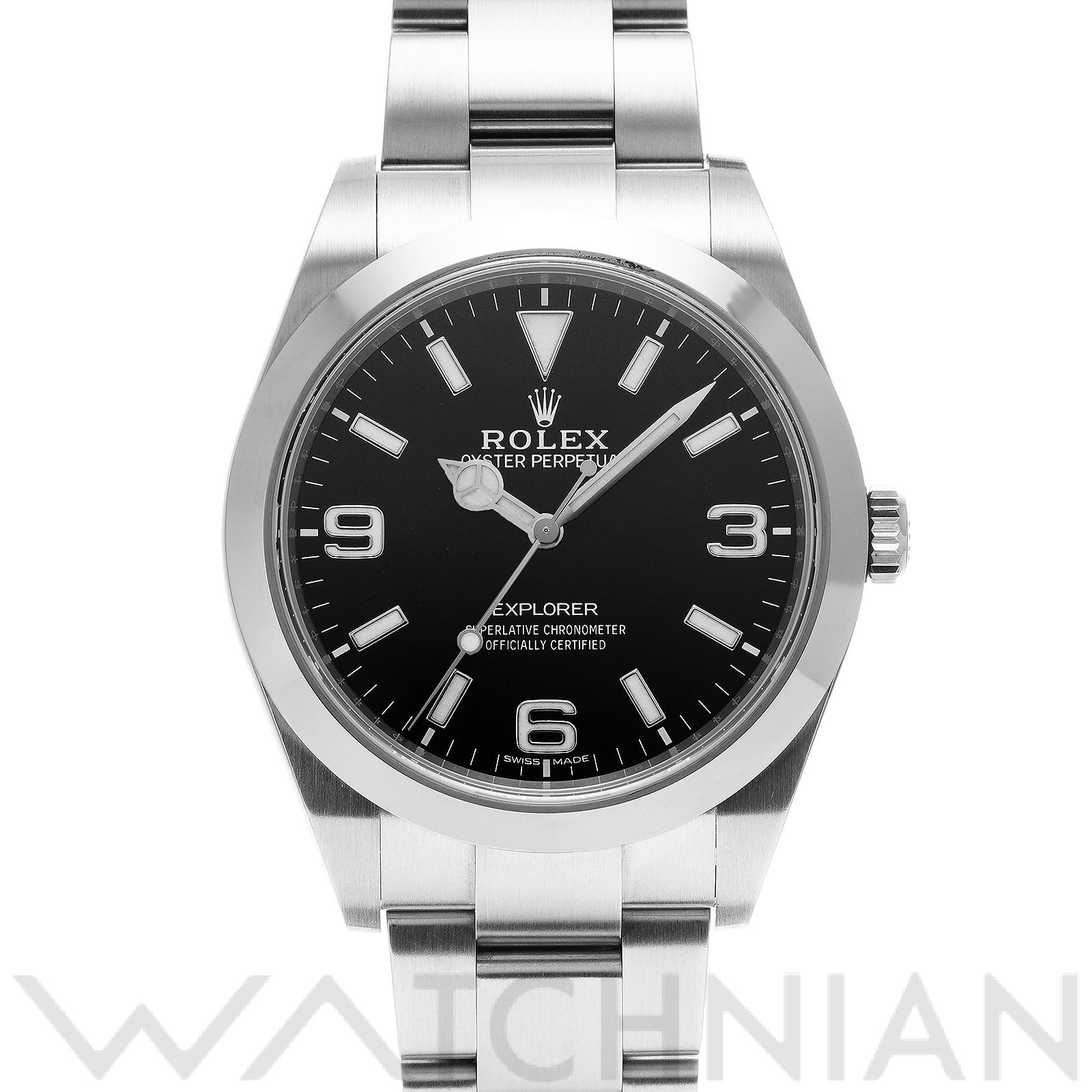 ロレックス エクスプローラー 214270 ブラック メンズ 時計 【中古】【wristwatch】