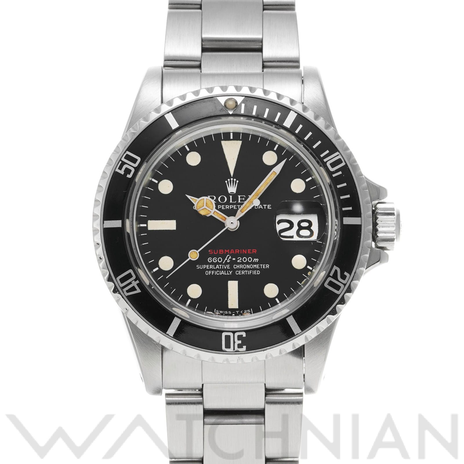 サブマリーナ デイト mark4 1680 29番台(1972年頃製造) ブラック ロレックス ROLEX メンズ 【中古】