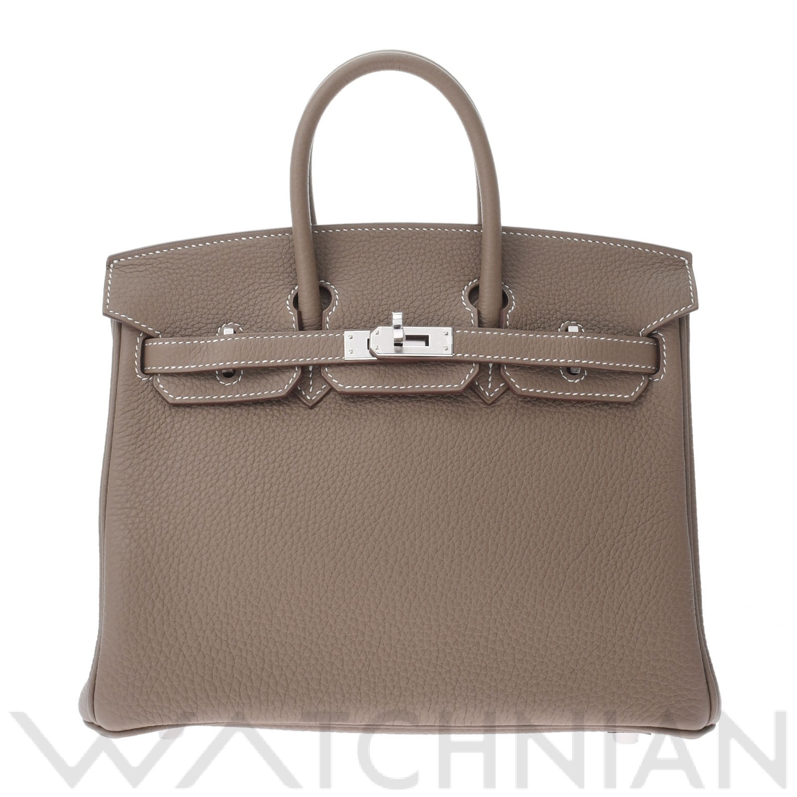 バーキン 25 エトゥープ/パラジウム金具 トゴ HERMES エルメス レディース 【新品】