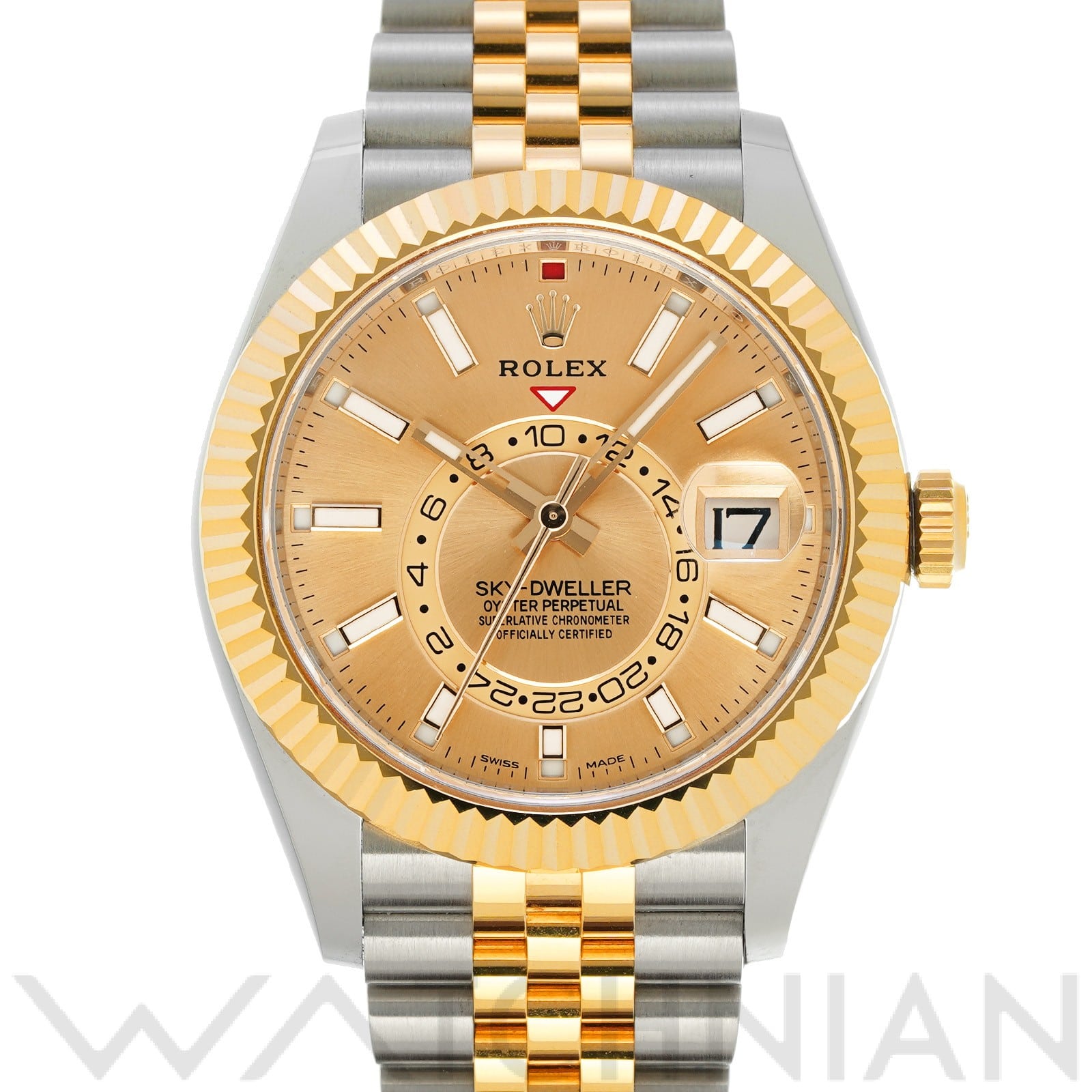 スカイドゥエラー 326933 ランダムシリアル シャンパン ロレックス ROLEX メンズ 【中古】