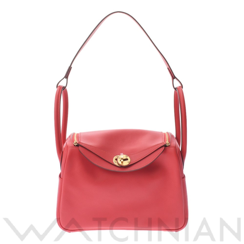エルメス / HERMES リンディ 26 2WAY ルージュクー/ゴールド金具 エヴァーカラー レディース バッグ 【未使用】【bag】