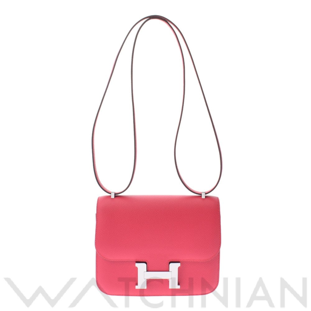 コンスタンス ミニ18 ローズエクストリーム/パラジウム金具 ヴォーエプソン HERMES エルメス レディース 【新品】