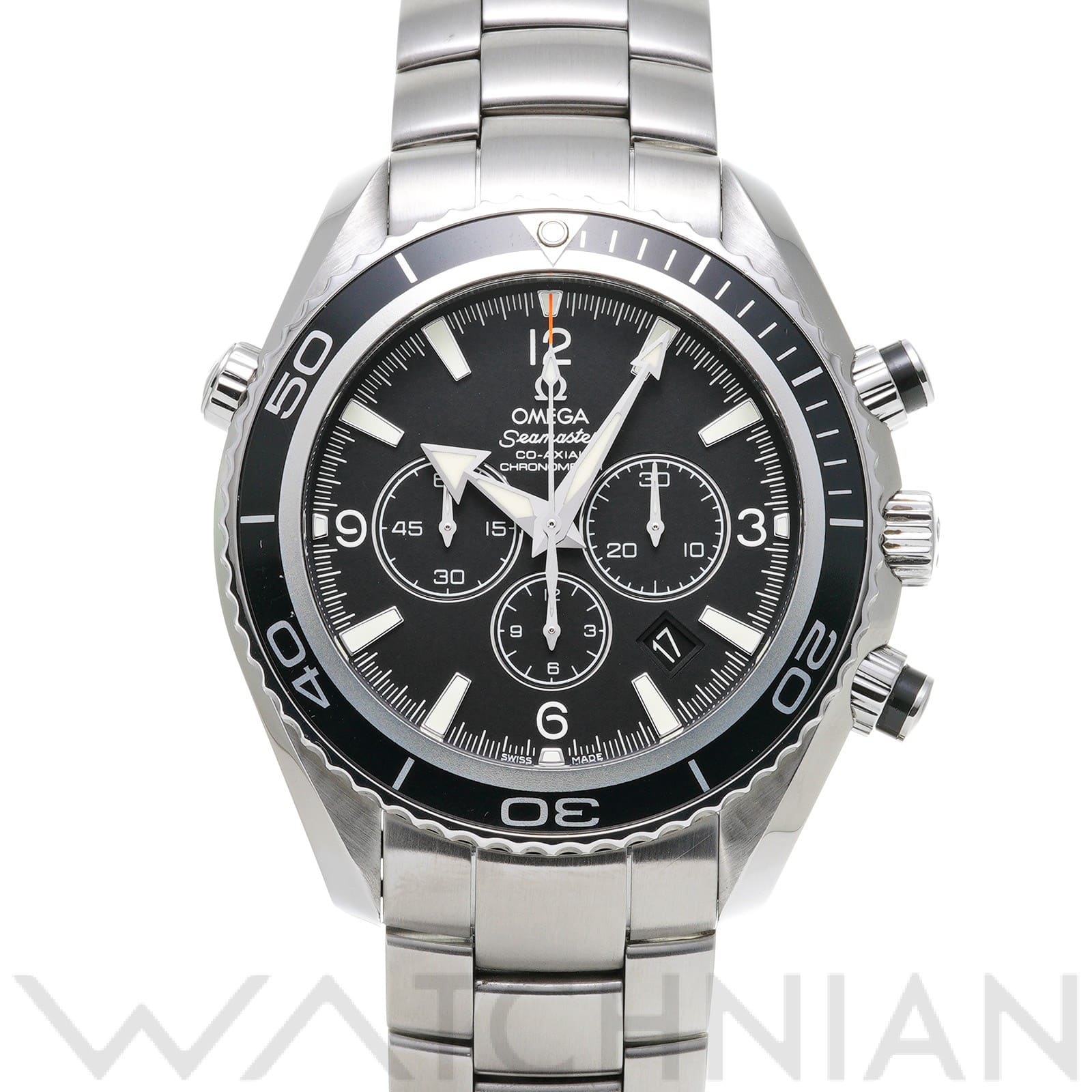 オメガ / OMEGA シーマスター プラネットオーシャン 600 コーアクシャル クロノグラフ 2210.50 ブラック メンズ 時計 【中古】【wristwatch】