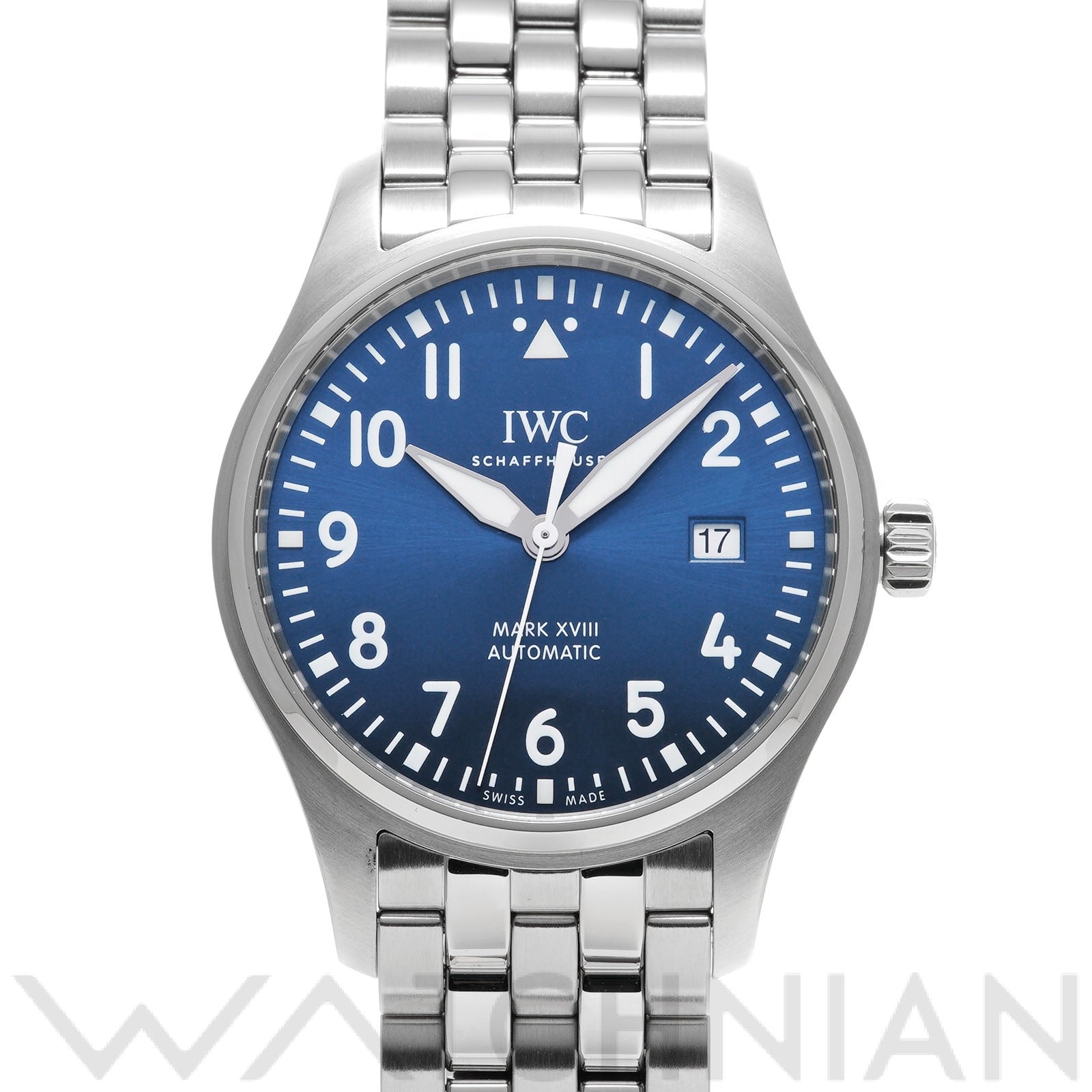 IWC マークXVIII プティ・プランス IW327016 ブルー メンズ 時計 【中古】【wristwatch】