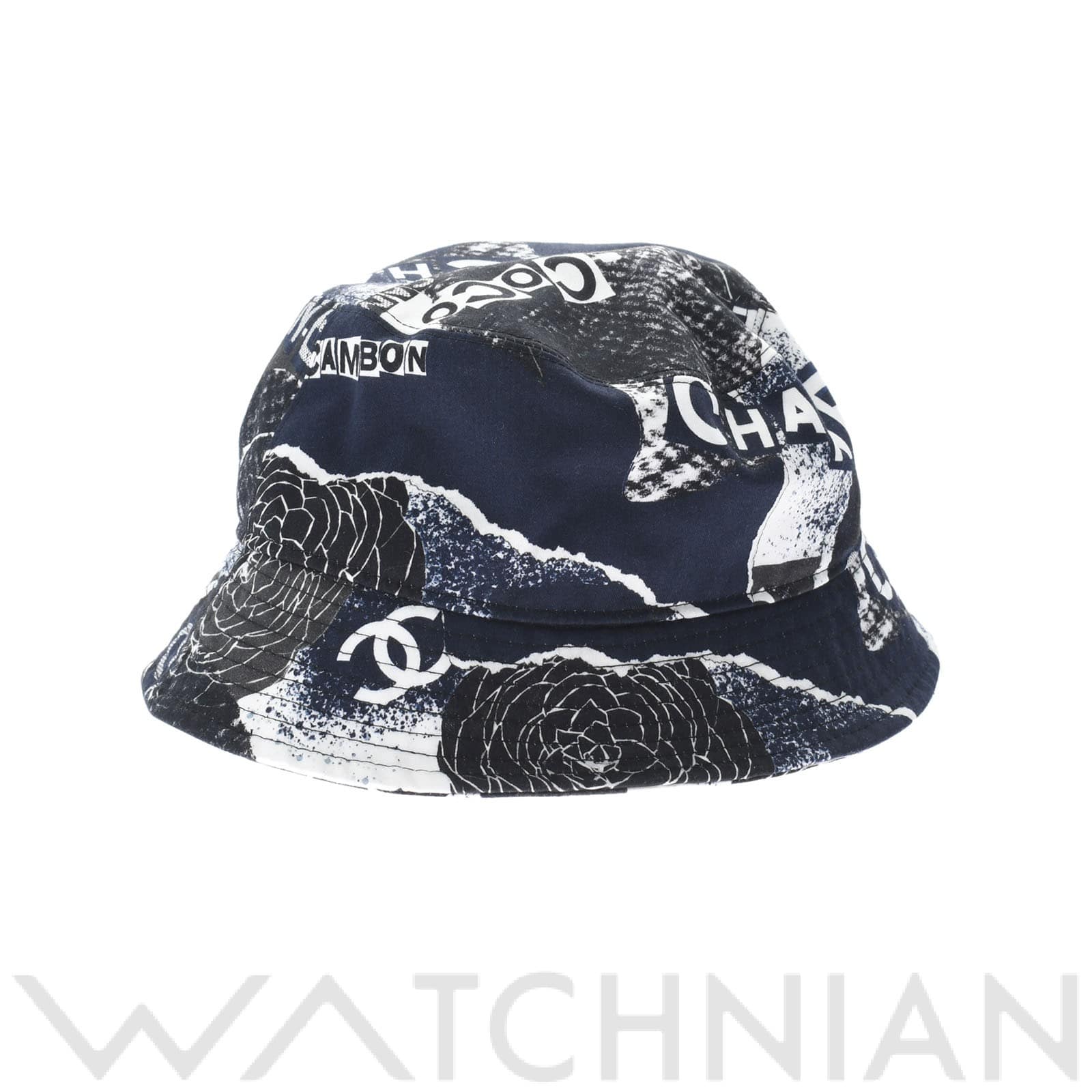 【美品希少】CHANEL 22AWバケットハット ブラック/ホワイト 美品希少】CHANEL 22AWバケットハット ブラック/ホワイト