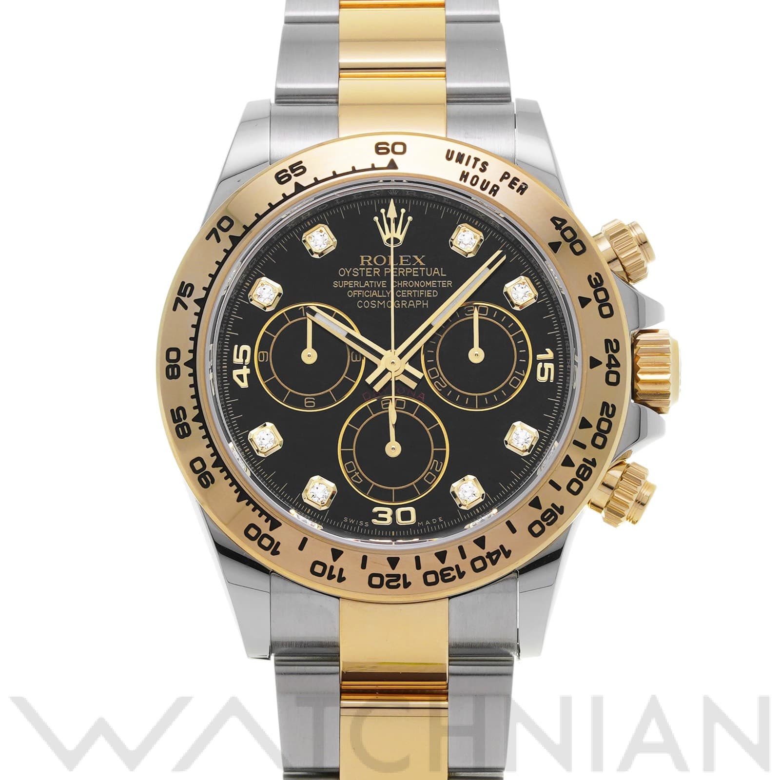 ロレックス コスモグラフ デイトナ 116503G ブラック/ダイヤモンド メンズ 時計 【中古】【wristwatch】