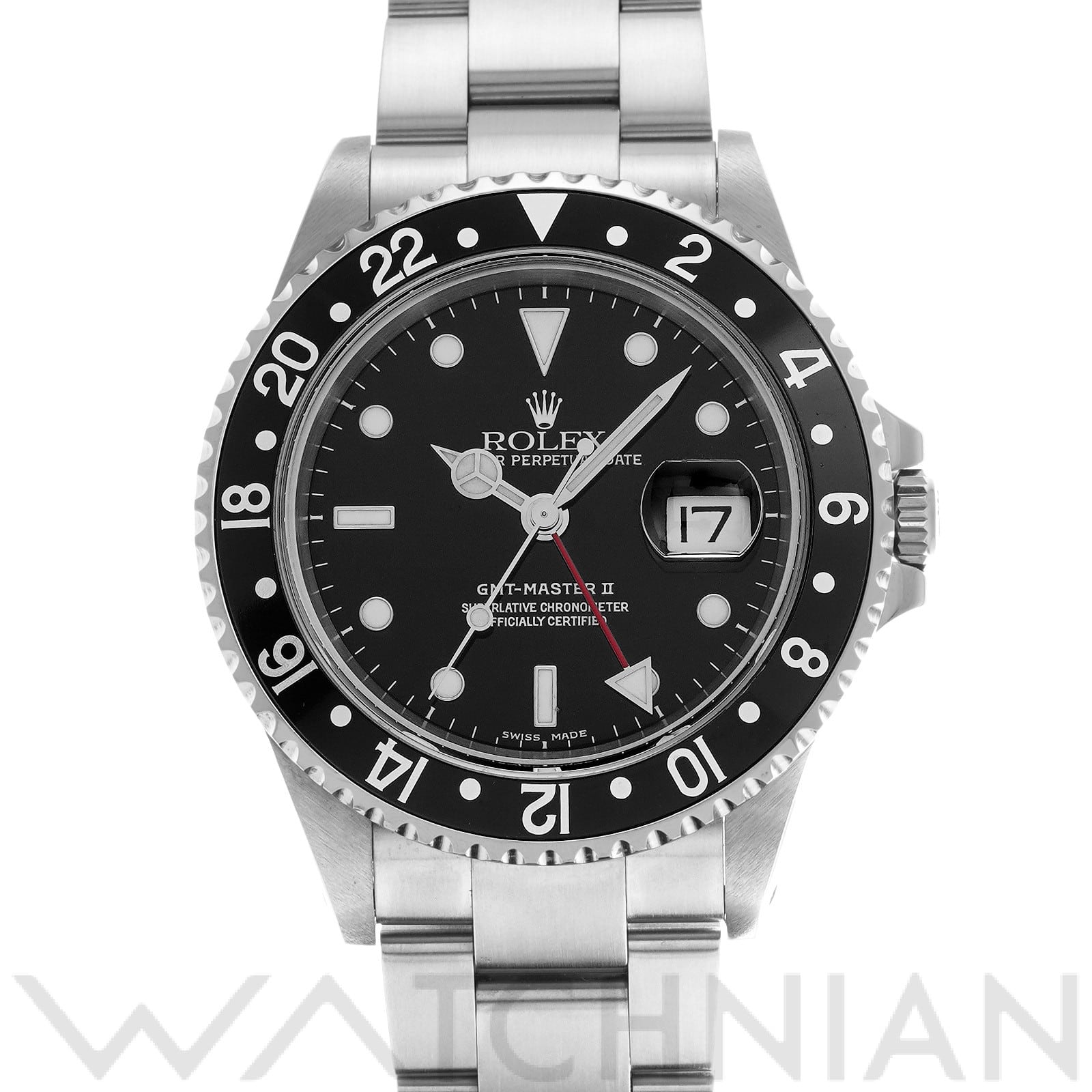 ロレックス GMTマスターII 16710 ブラック メンズ 時計 【中古】【wristwatch】