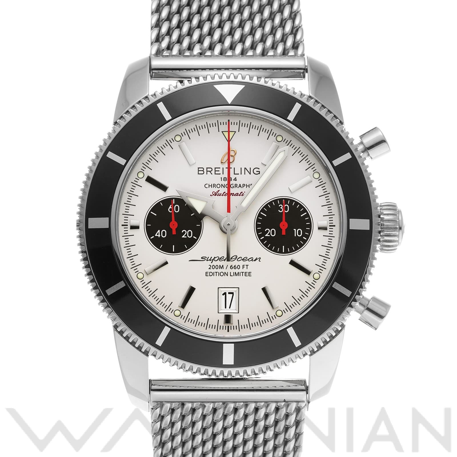 ブライトリング / BREITLING スーパーオーシャン ヘリテージ クロノグラフ リミテッド A272G93OCA シルバー/ブラック メンズ 時計 【中古】【wristwatch】