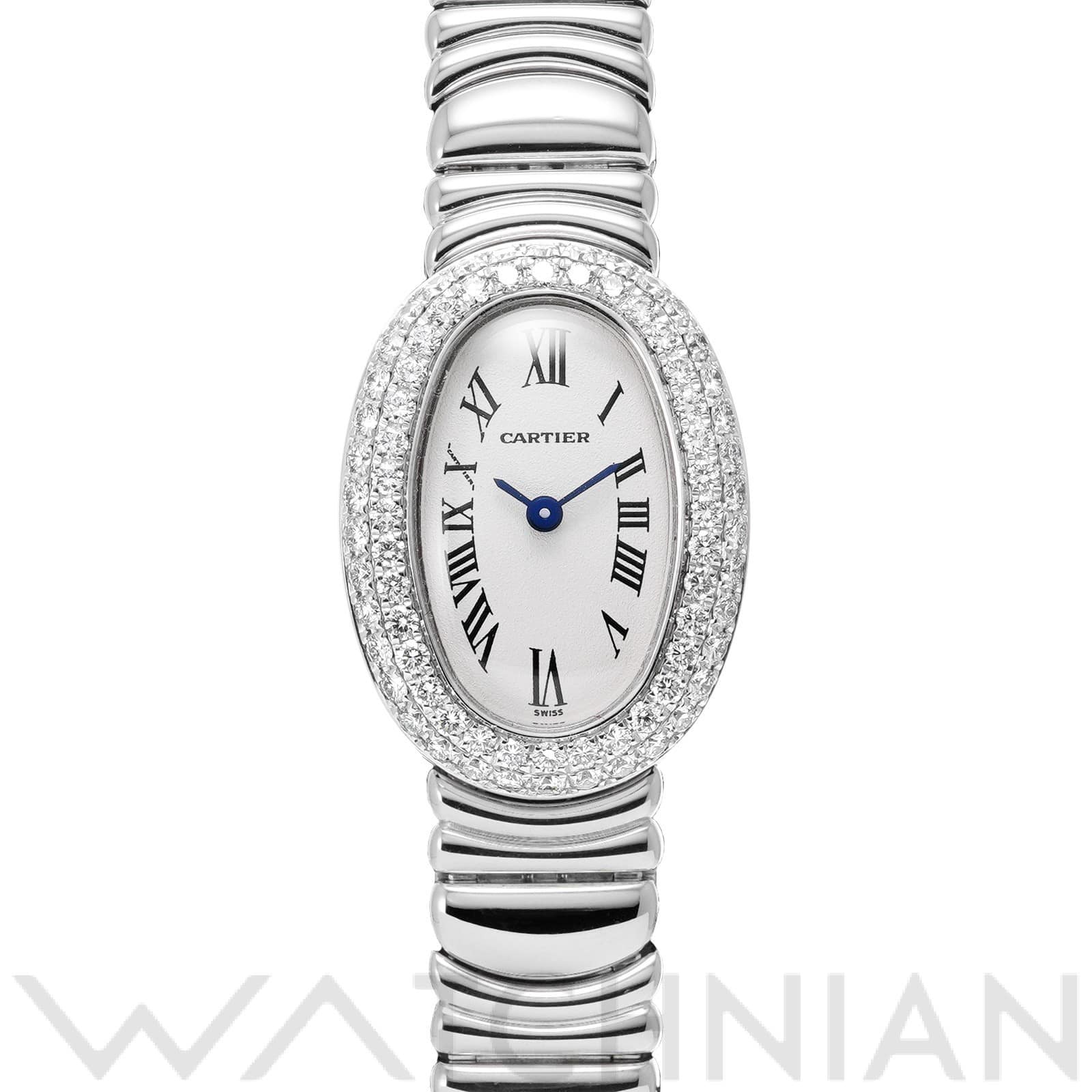 カルティエ ミニ ベニュワール WB5095L2 シルバー レディース 時計 【中古】【wristwatch】
