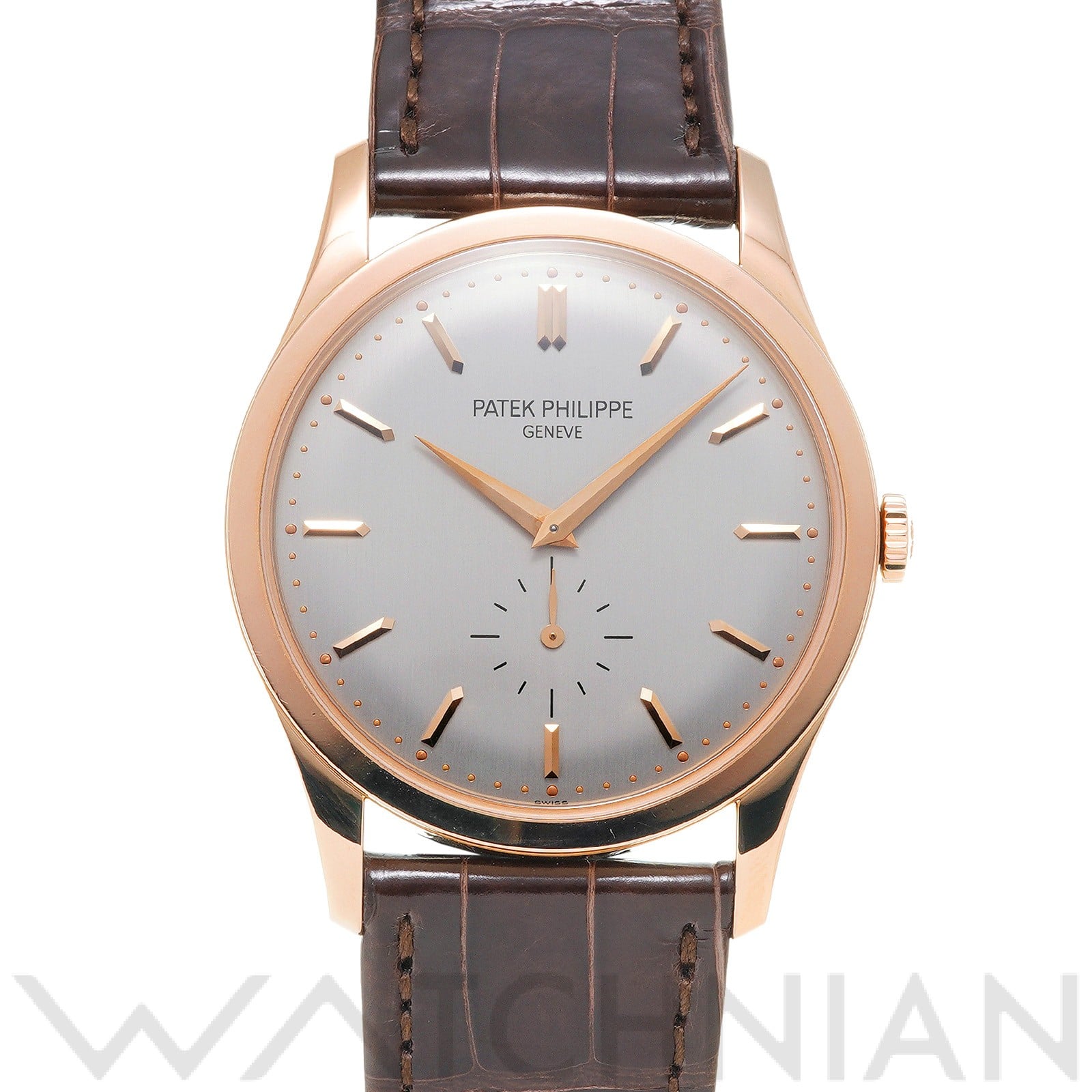 パテック フィリップ カラトラバ 5196R-001 シルバー メンズ 時計 【中古】【wristwatch】