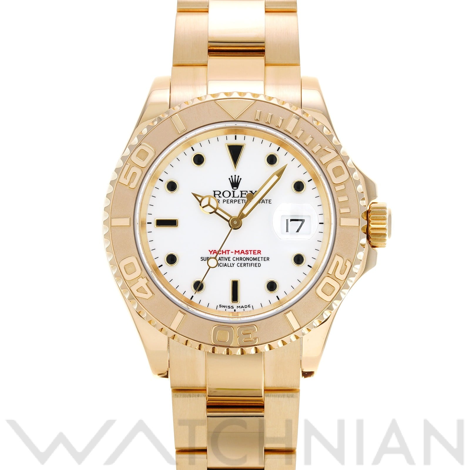 ヨットマスター 16628 Y番(2002年頃製造) ホワイト ロレックス ROLEX メンズ 【中古】