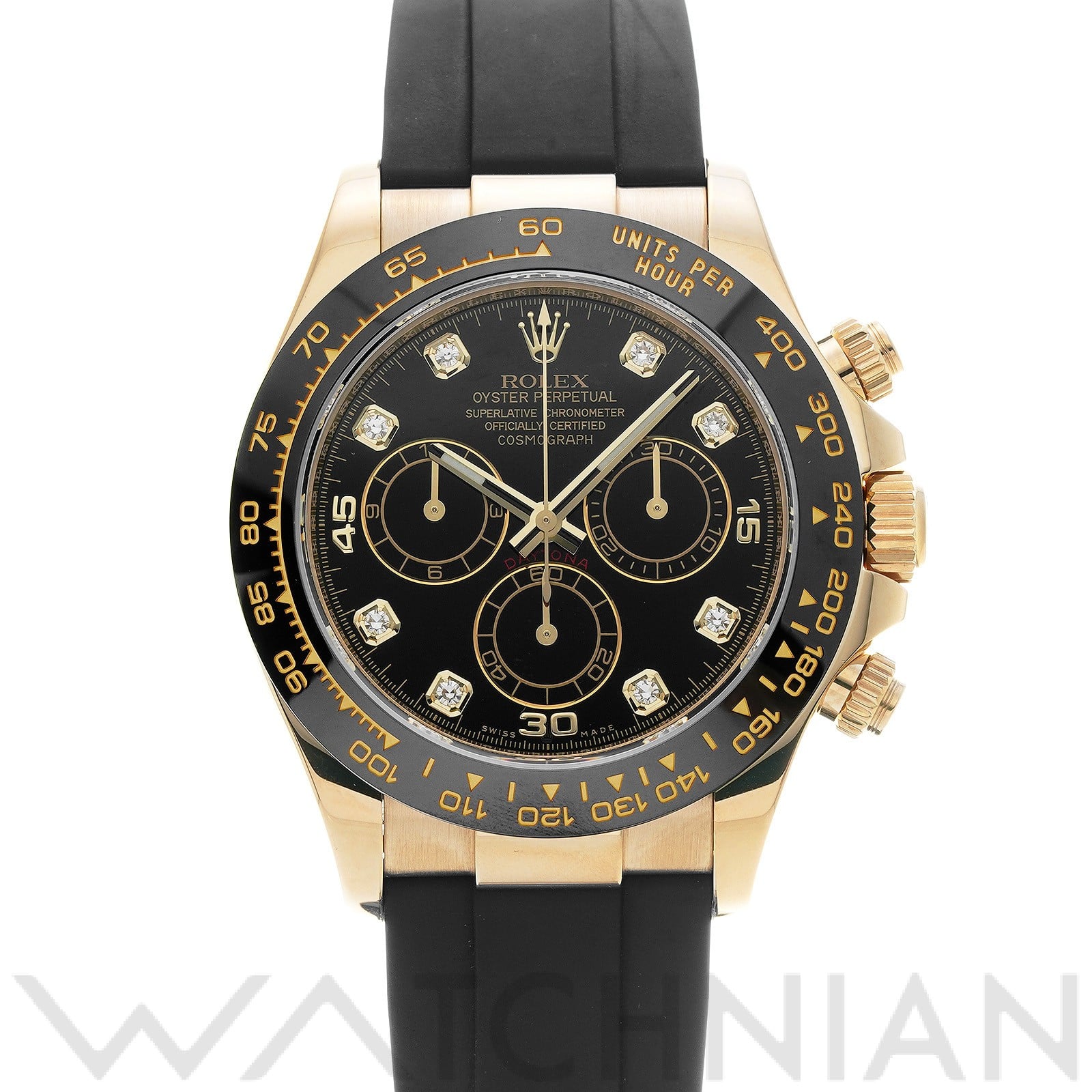 ロレックス コスモグラフ デイトナ 116518LNG ブラック/ダイヤモンド メンズ 時計 【中古】【wristwatch】