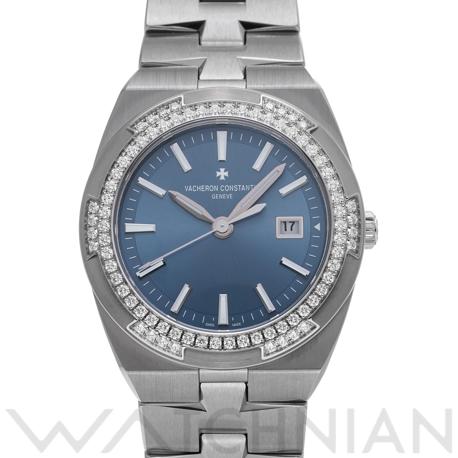 ヴァシュロン コンスタンタン / VACHERON CONSTANTIN オーバーシーズ クォーツ 1205V/100A-B590 デニムブルー レディース 時計 【中古】【wristwatch】