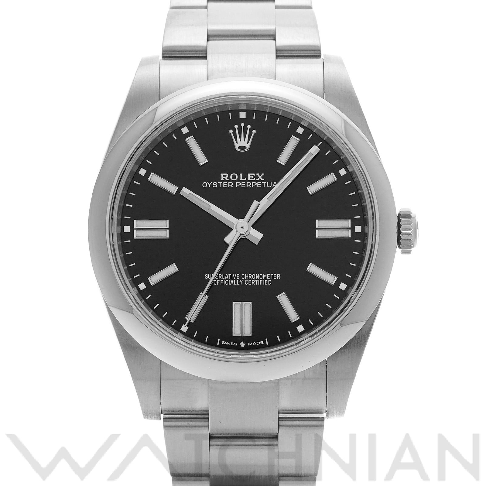 ロレックス オイスターパーペチュアル 41 124300 ブライトブラック メンズ 時計 【中古】【wristwatch】