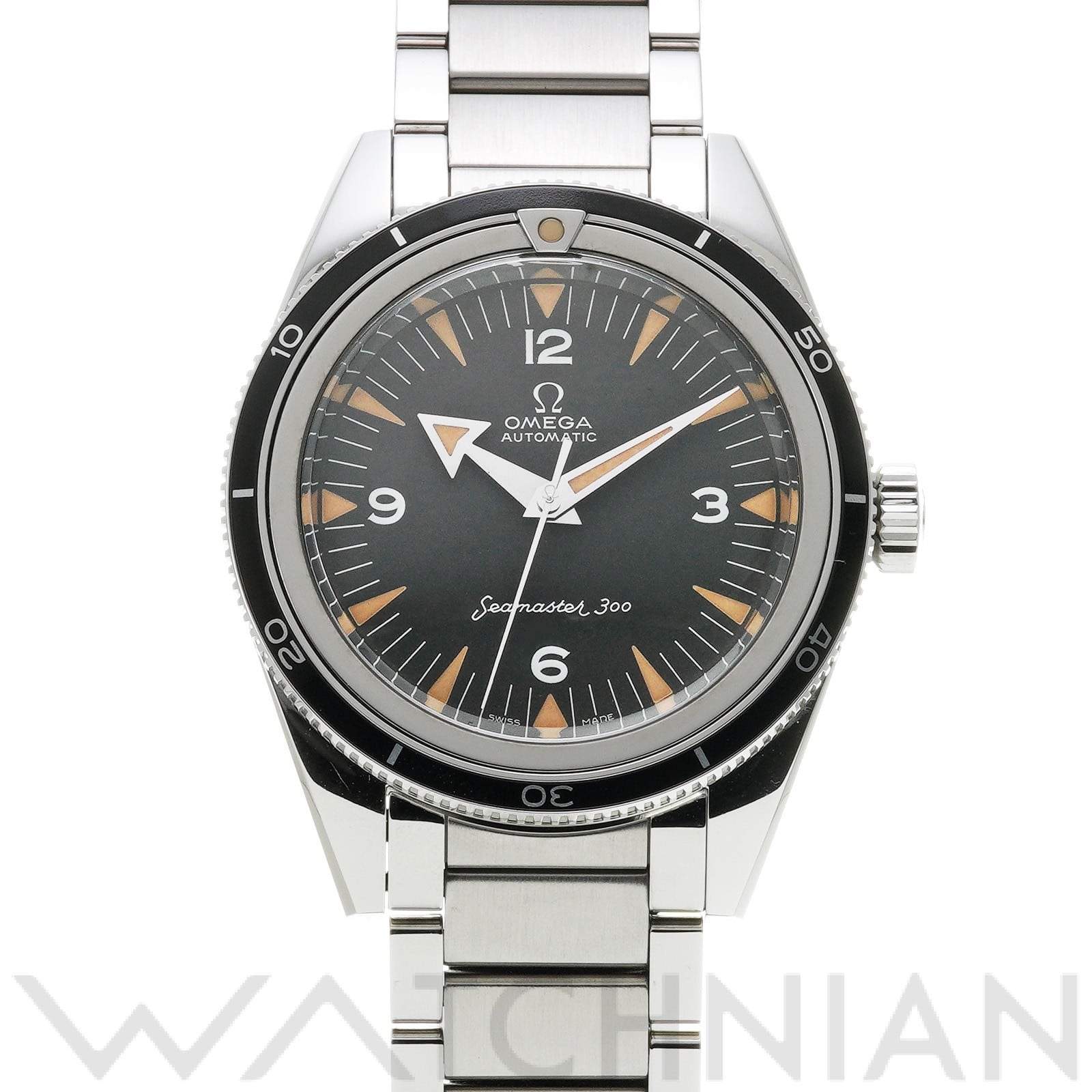 オメガ / OMEGA シーマスター 300 コーアクシャル マスタークロノメーター 1957 トリロジー 234.10.39.20.01.001 ブラック メンズ 時計 【中古】【wristwatch】