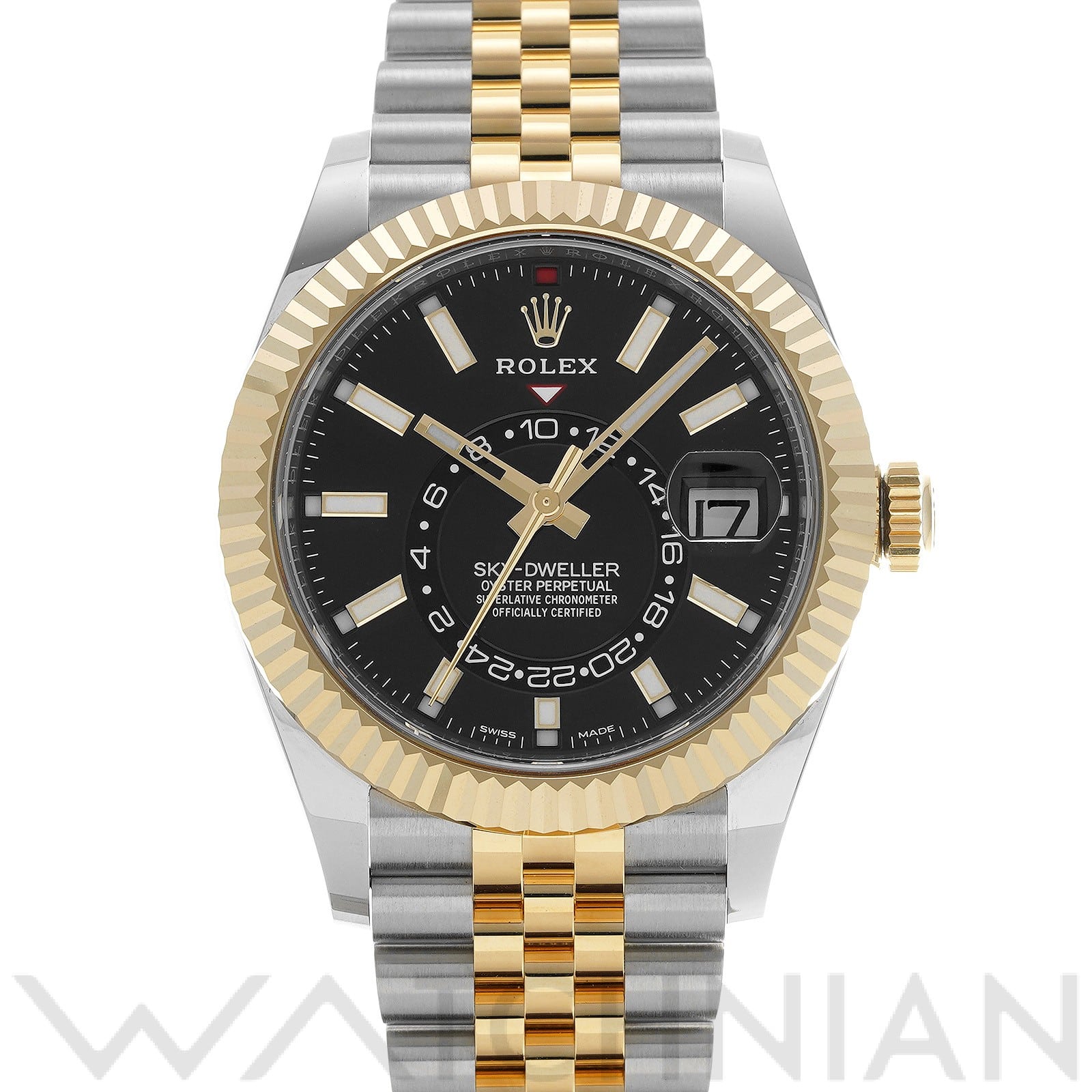 ロレックス / ROLEX スカイドゥエラー 326933 ブライトブラック メンズ 時計 【中古】【wristwatch】