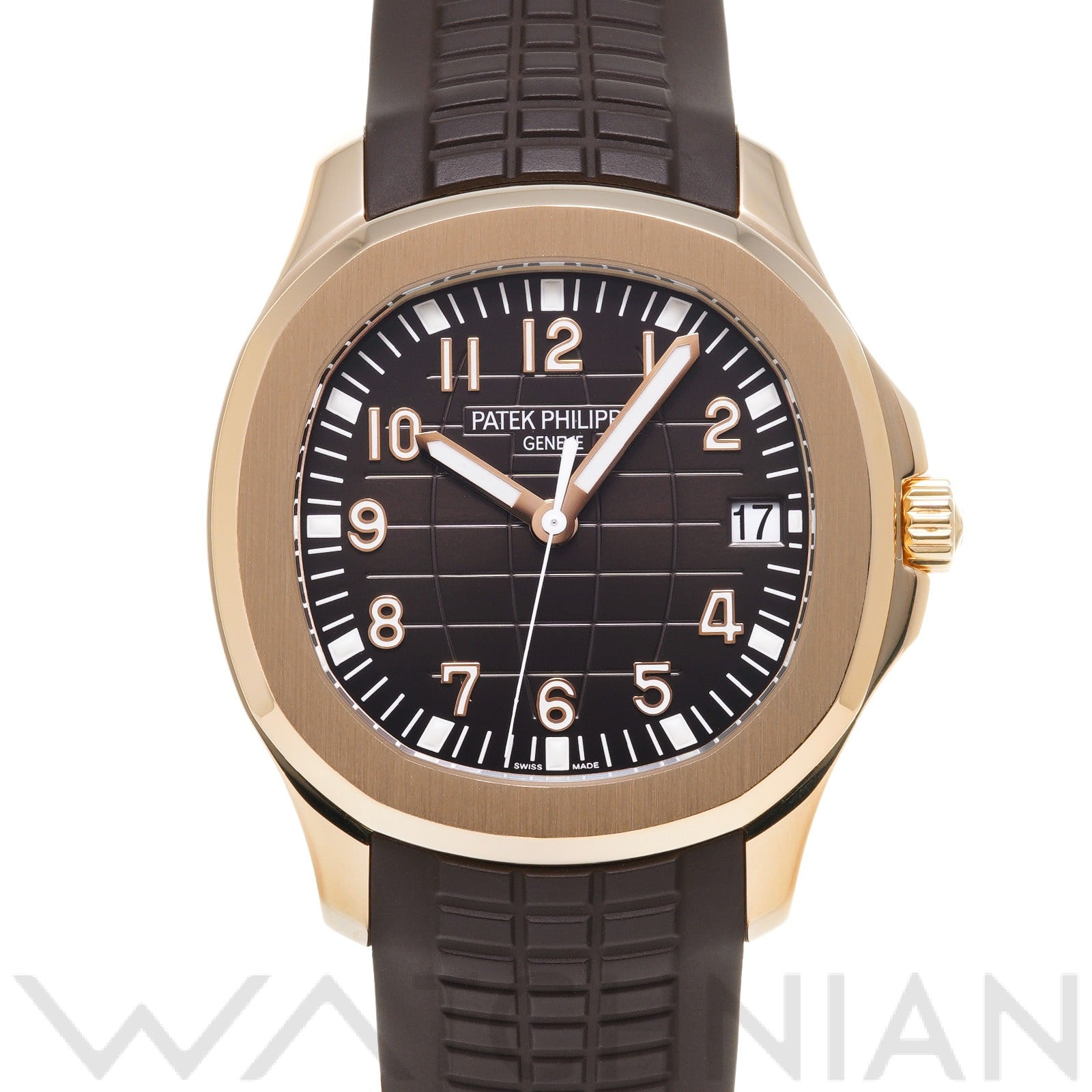 パテック フィリップ / PATEK PHILIPPE アクアノート 5167R-001 ブラウン・エンボス メンズ 時計 【中古】【wristwatch】